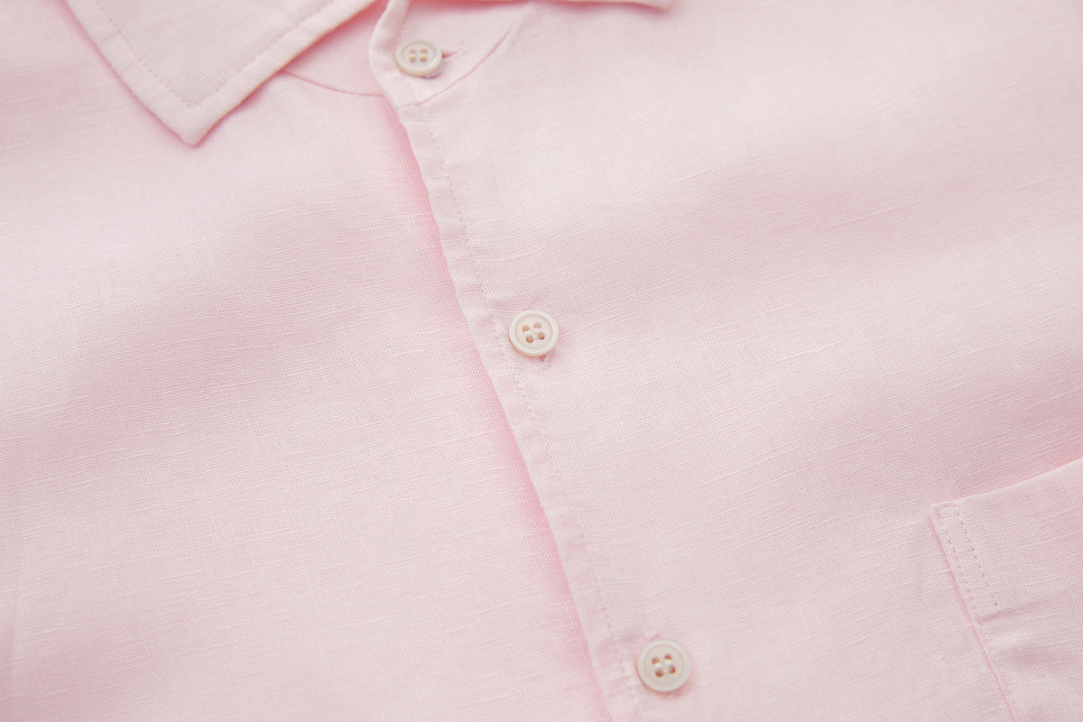 Linen Shirt Pink – product image 4