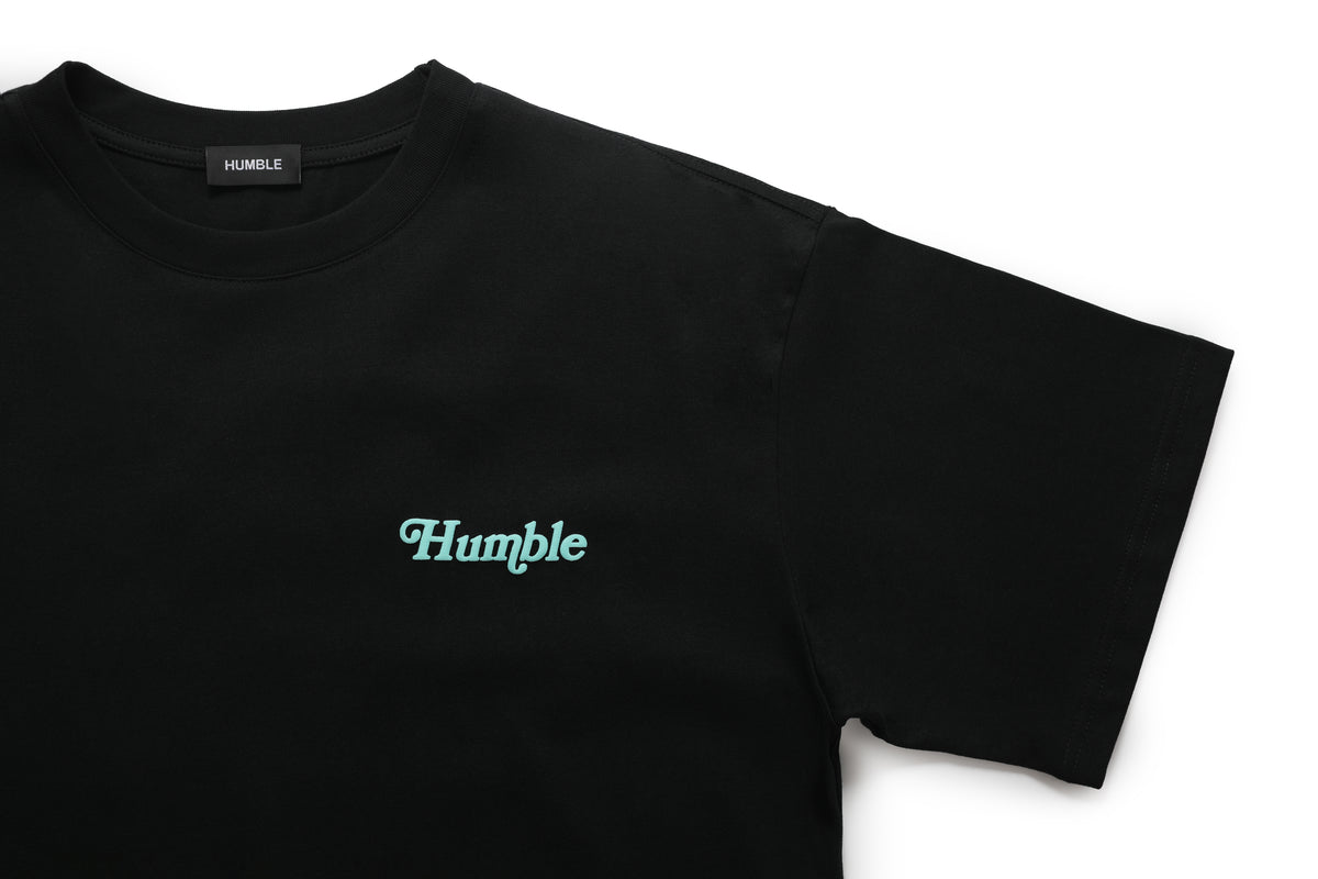 Work Hard Stay Humble Tee Black/Blue – product image 4