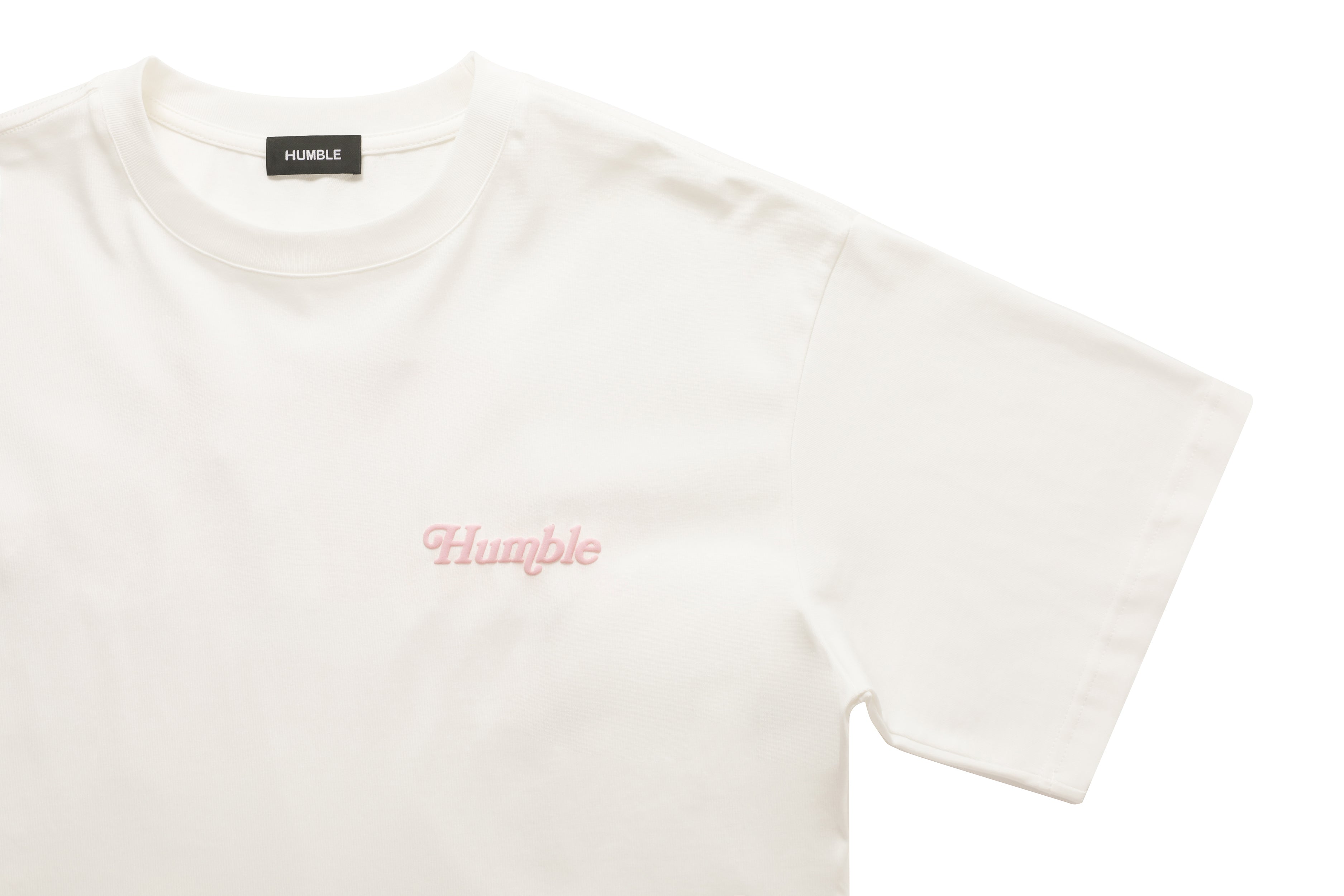 Work Hard Stay Humble Tee Beige/Pink