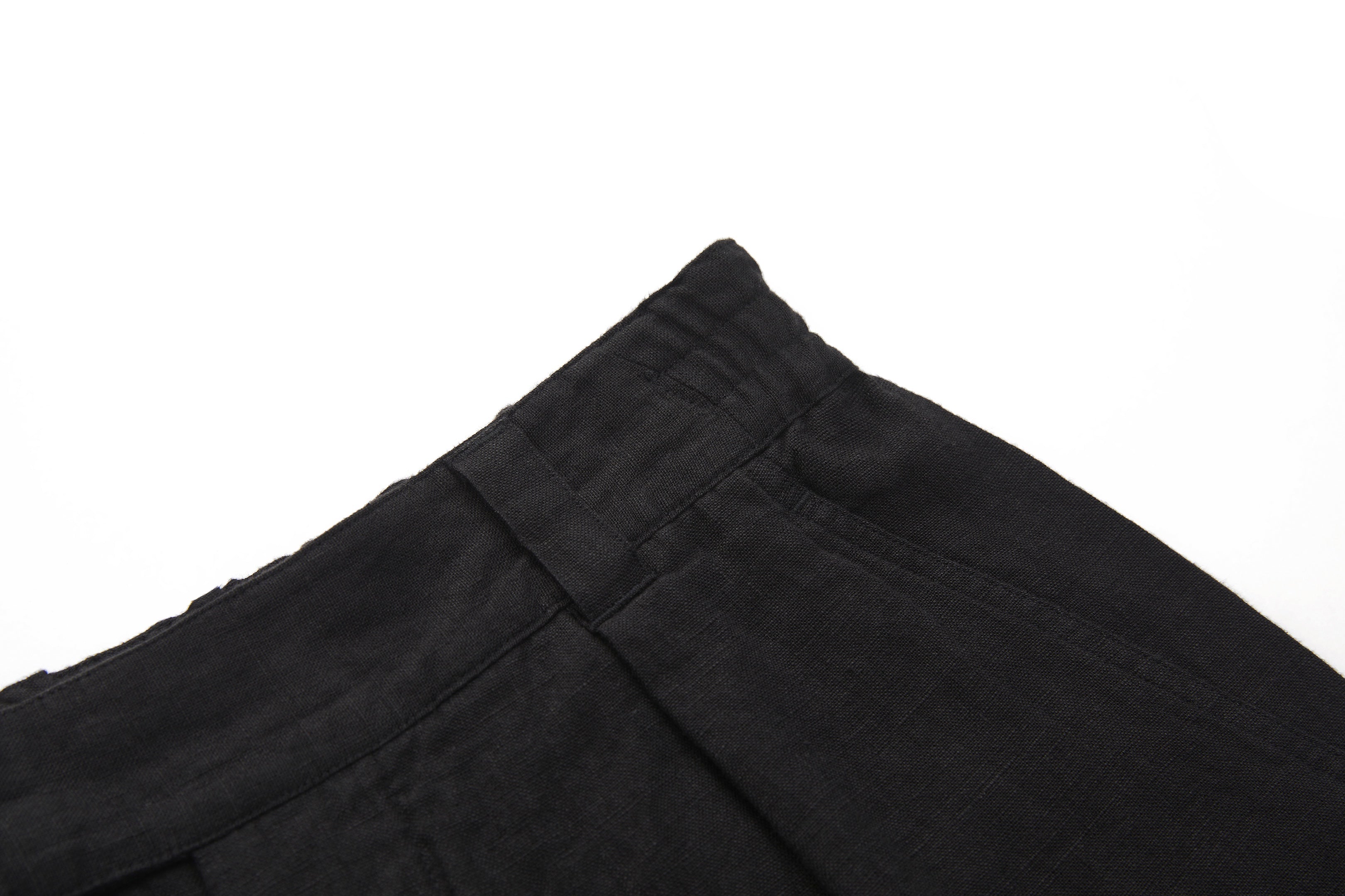 Bermuda Linen Shorts Black