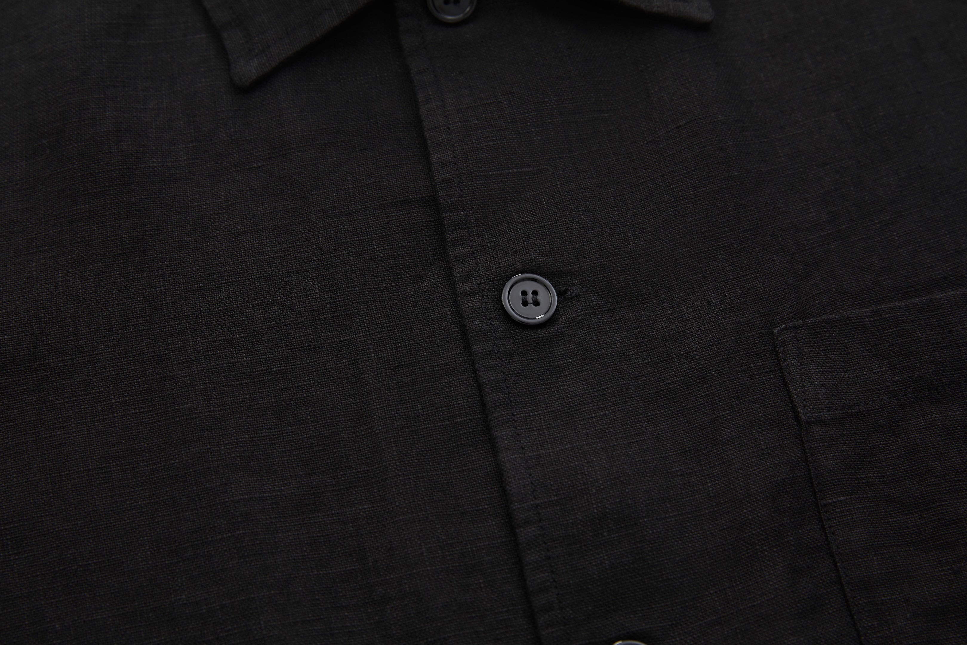 Boxy Short-Sleeve Shirt Black