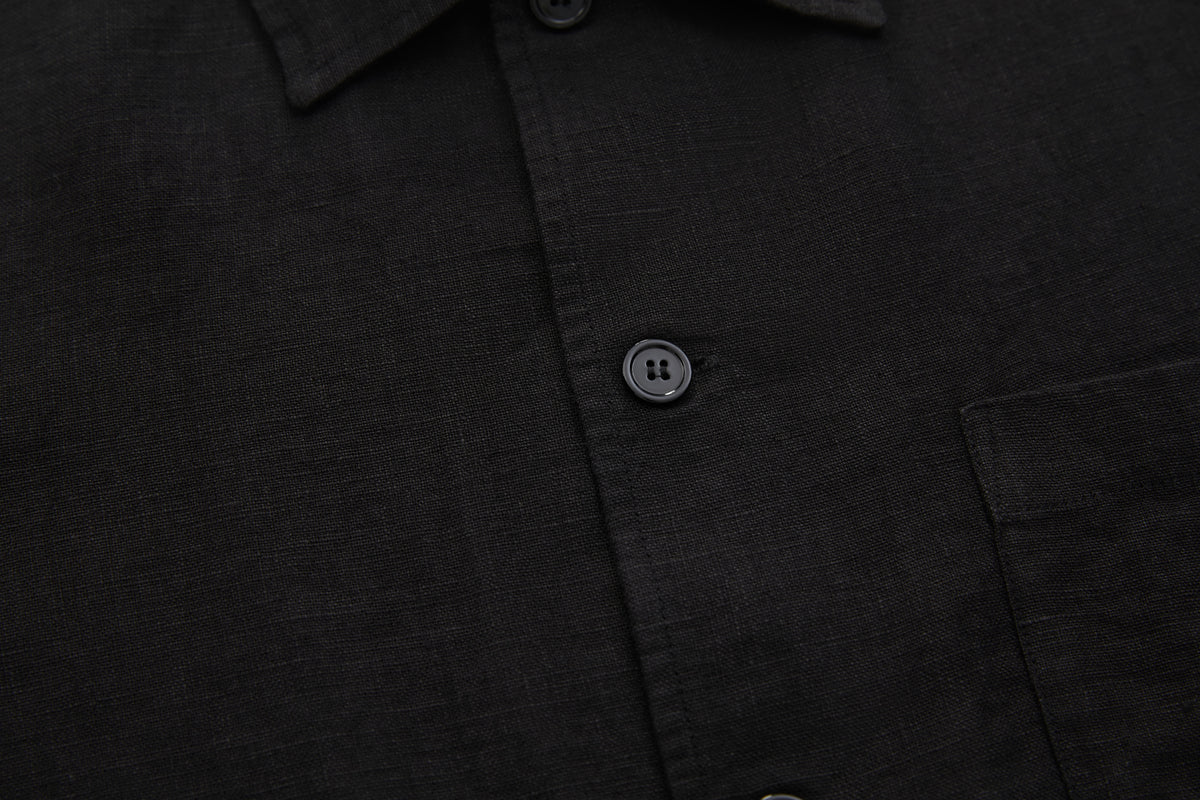 Boxy Short-Sleeve Shirt Black – product image 5