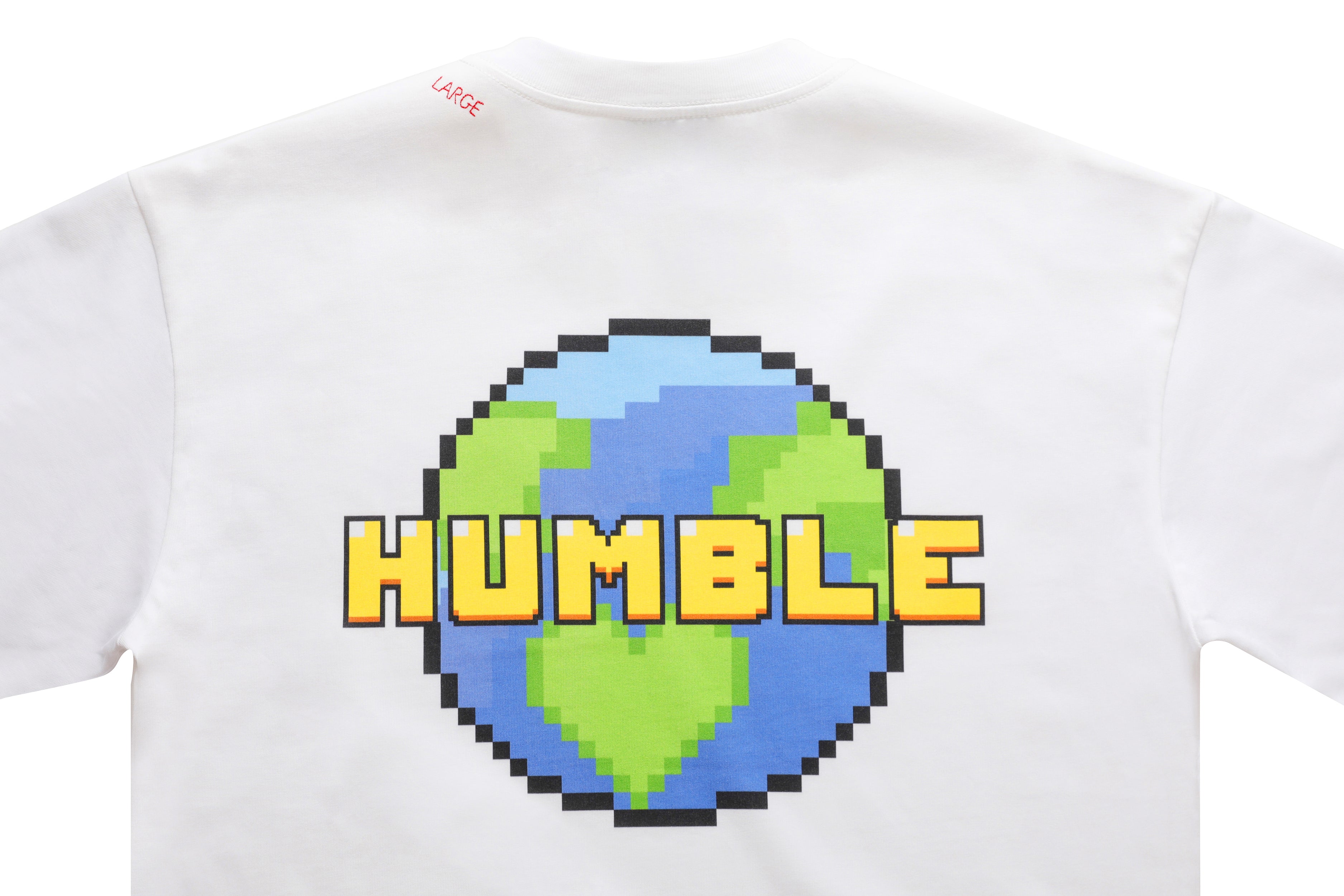 Pixel Love Earth Tee White