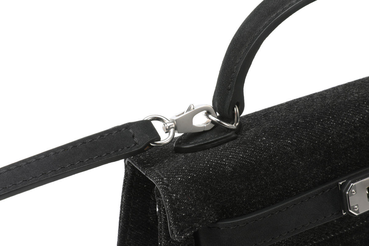 Shoulder Bag Mini Denim Black – product image 7