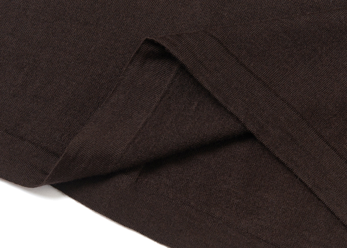 Wool T-Shirt Brown (Central Seam) – product image 5