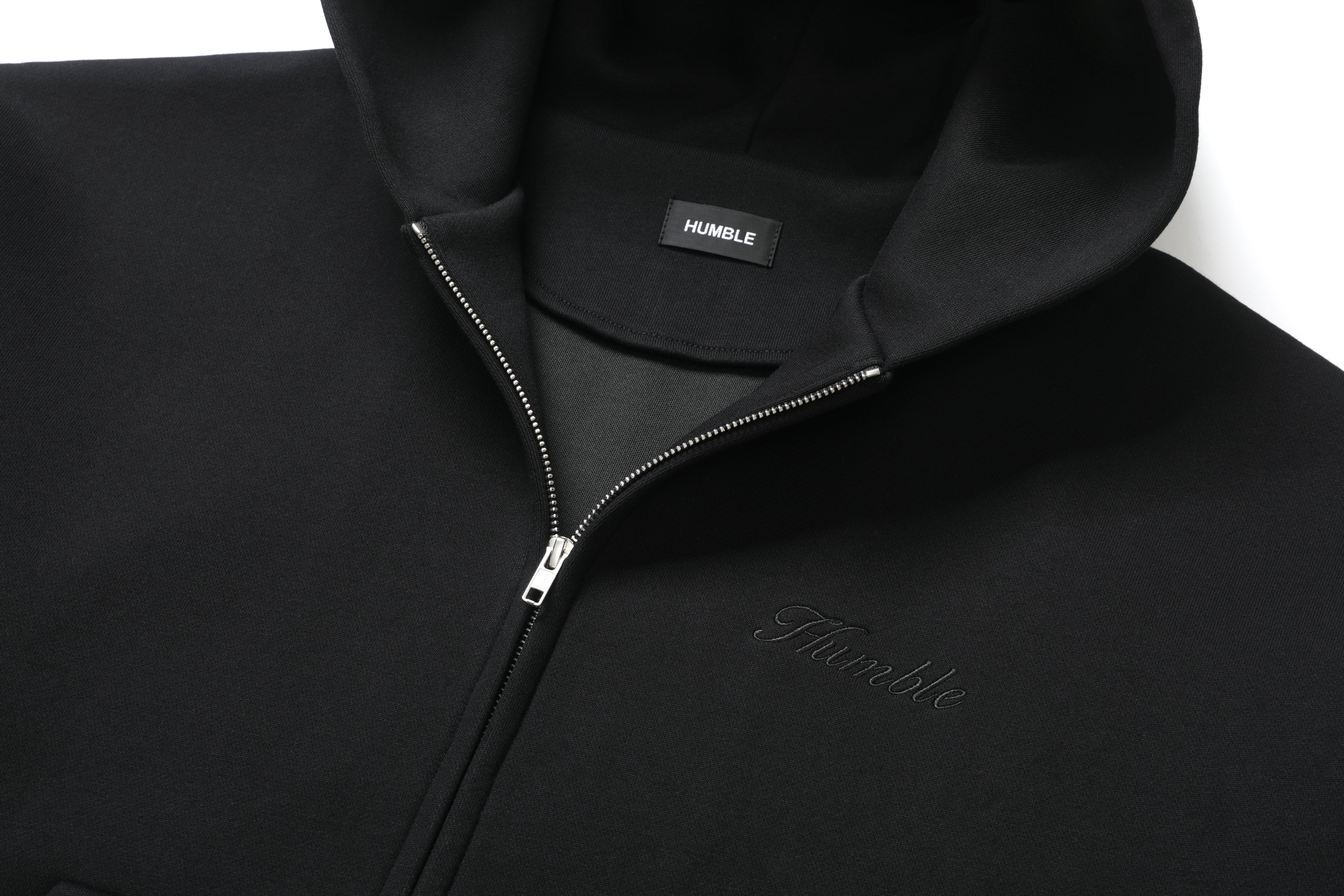 Zip-Up Hoodie Black