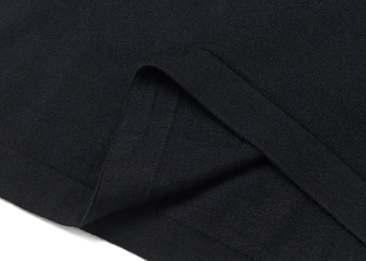 Wool T-Shirt Black (Central Seam) – product image 5