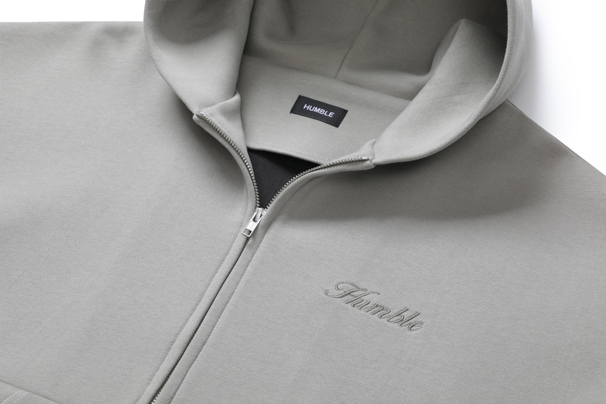 Zip-Up Hoodie Grey – product image 5