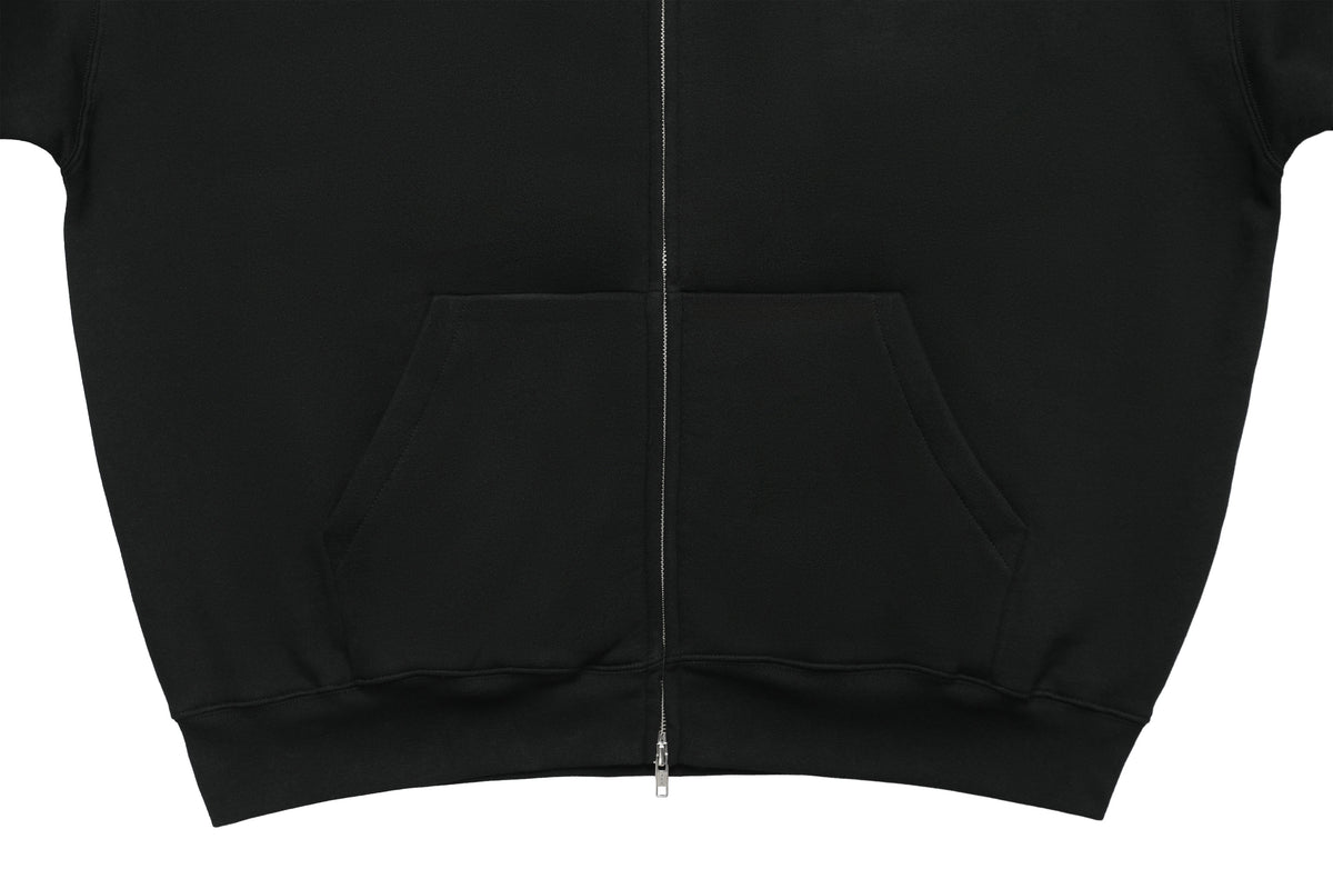 Work Hard Stay Humble Zip-Up Hoodie Black – product image 5