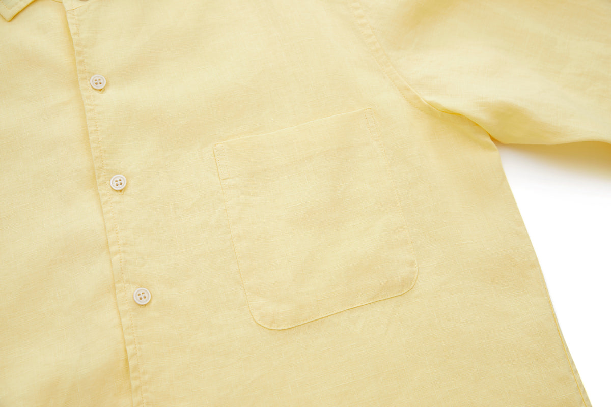Linen Shirt Yellow – product image 5