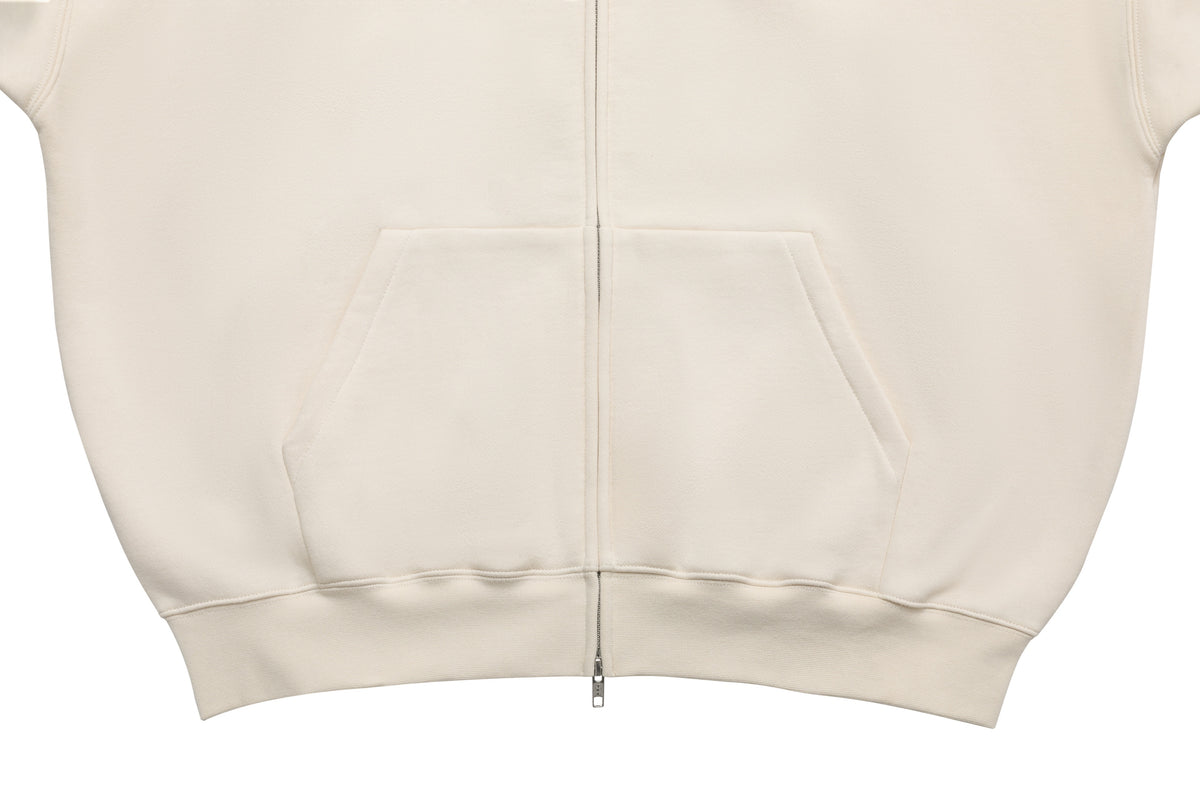 Work Hard Stay Humble Zip-Up Hoodie Egg Shell – product image 5