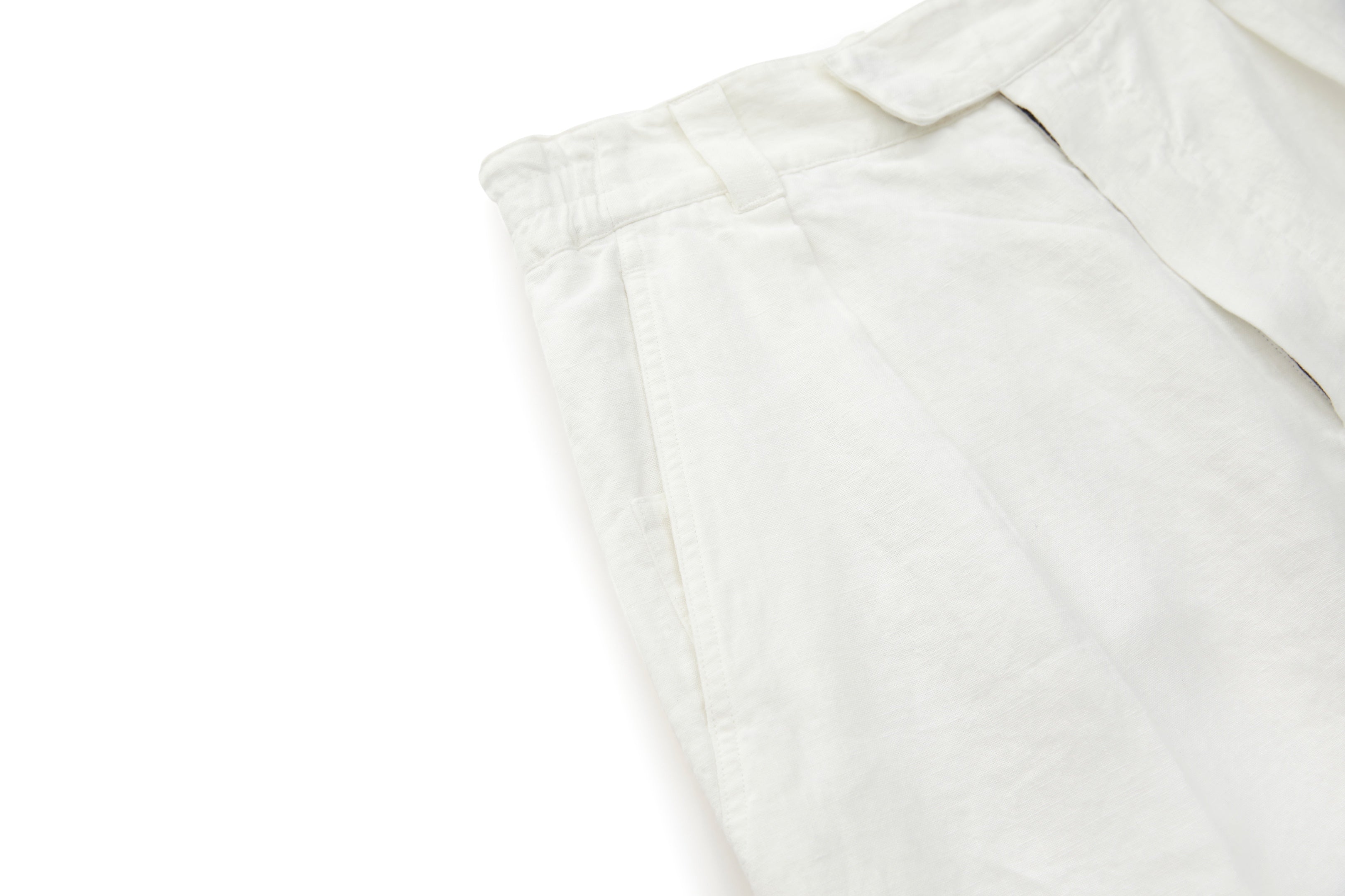 Bermuda Linen Shorts White