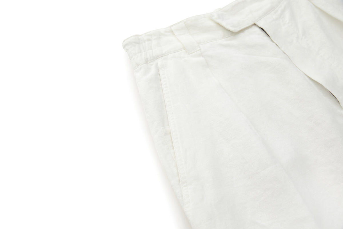 Bermuda Linen Shorts White – product image 5