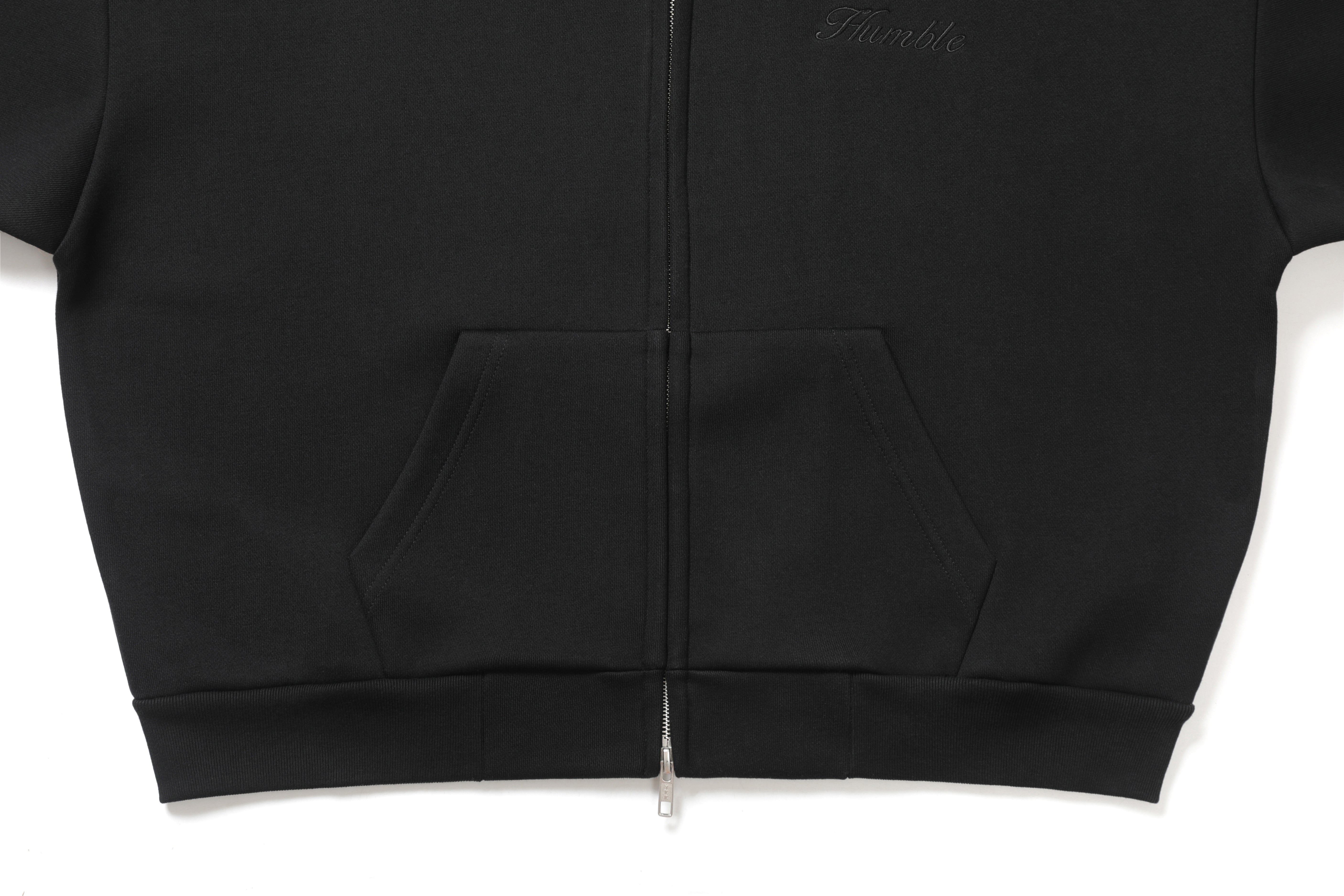 Zip-Up Hoodie Black