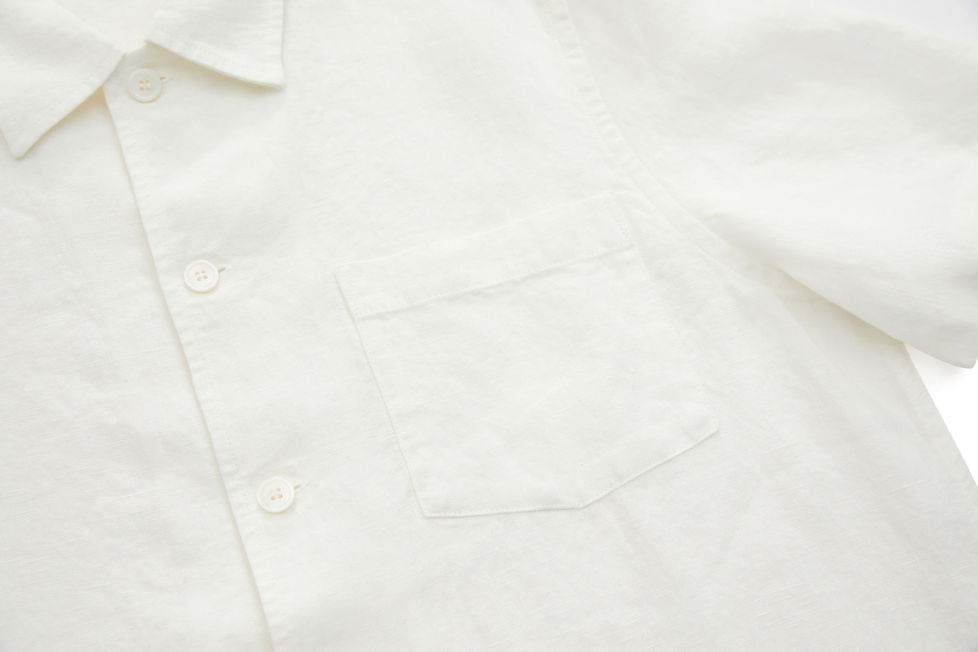 Boxy Short-Sleeve Shirt White