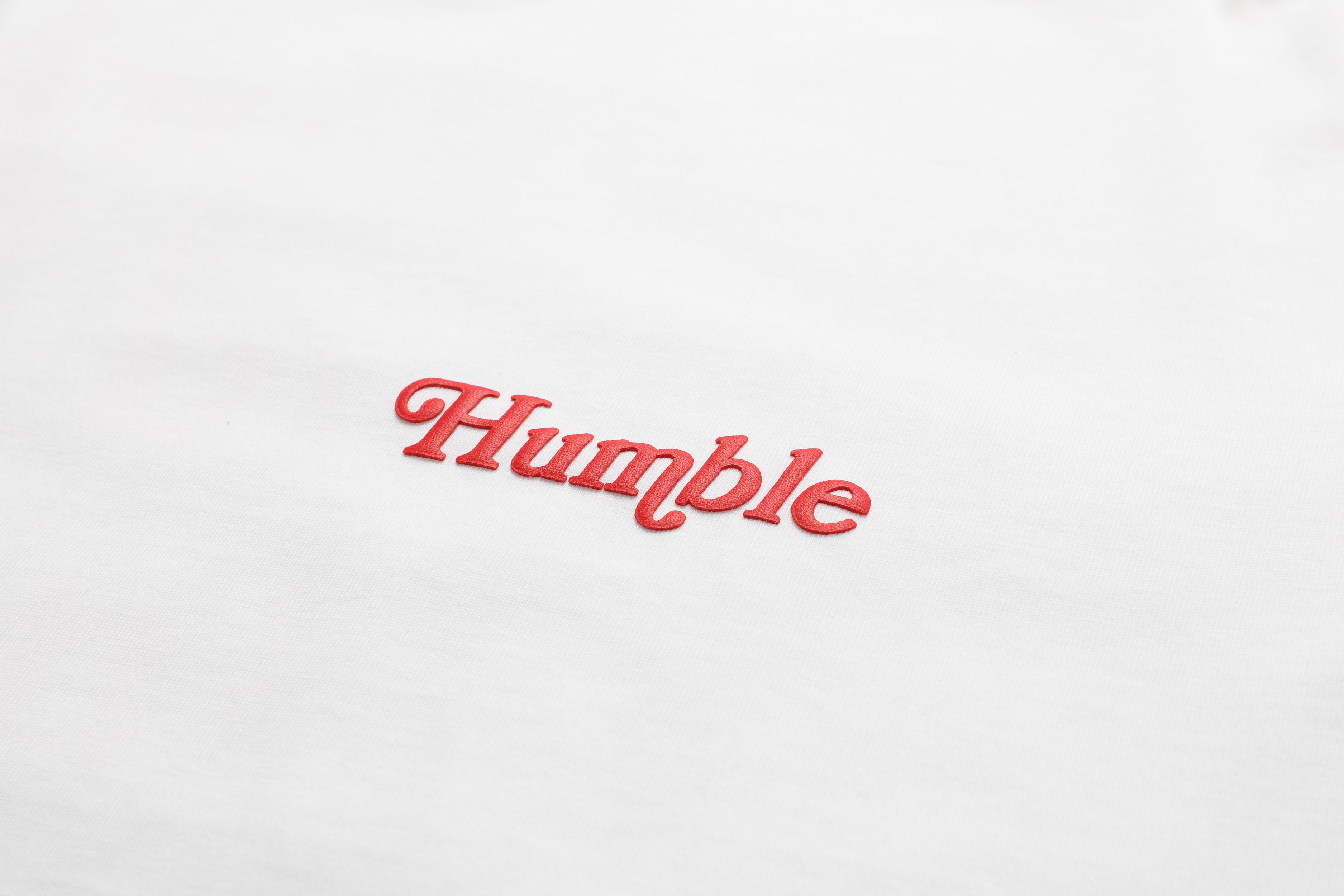 Work Hard Stay Humble Tee White/Red