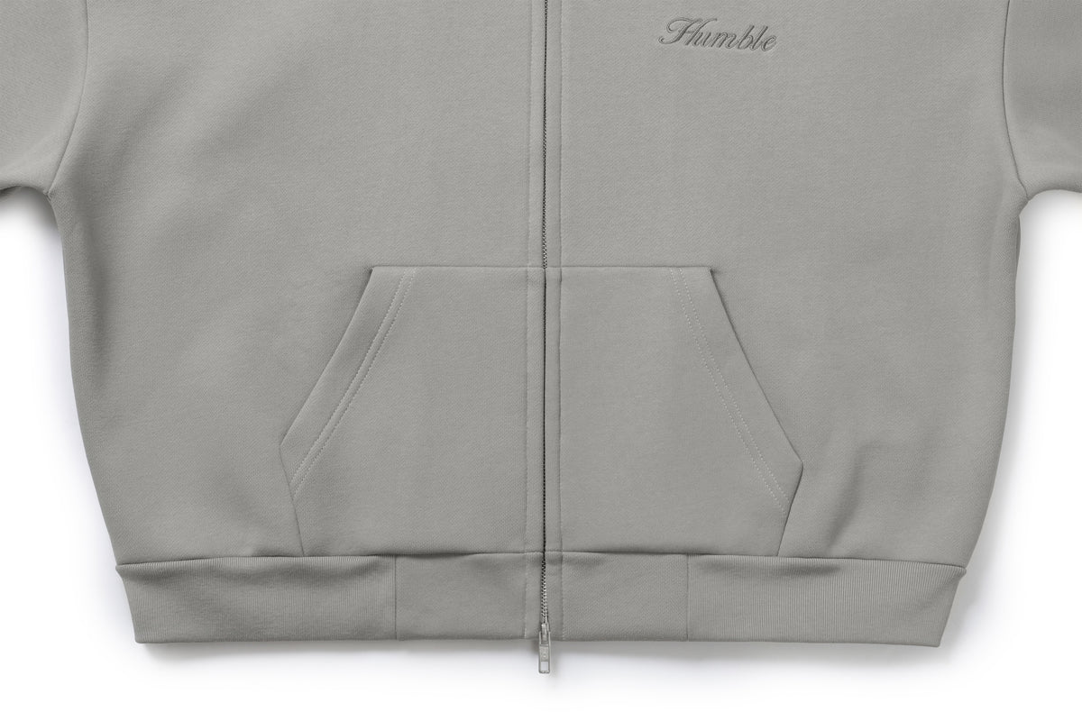 Zip-Up Hoodie Grey – product image 6