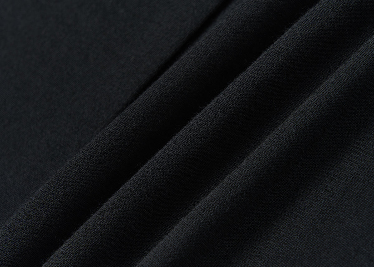 Wool T-Shirt Black (Central Seam) – product image 7