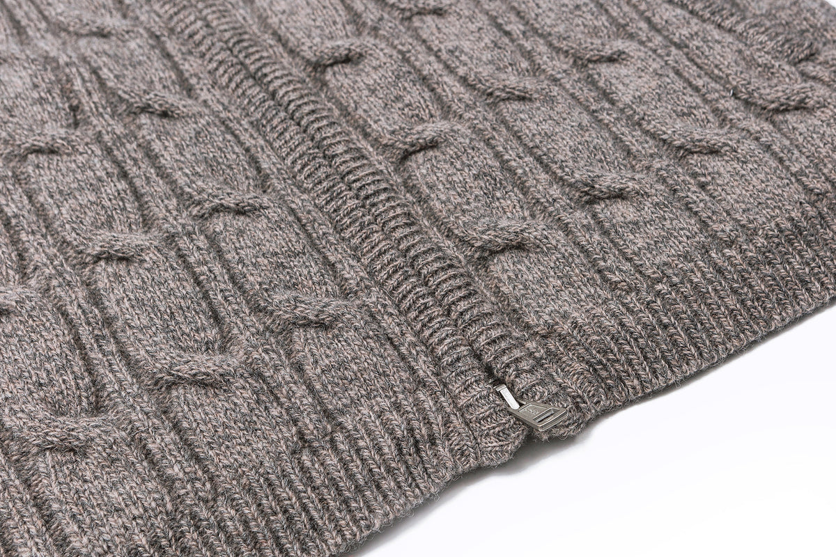 Cable-Knit Zip-Up Hoodie – product image 7