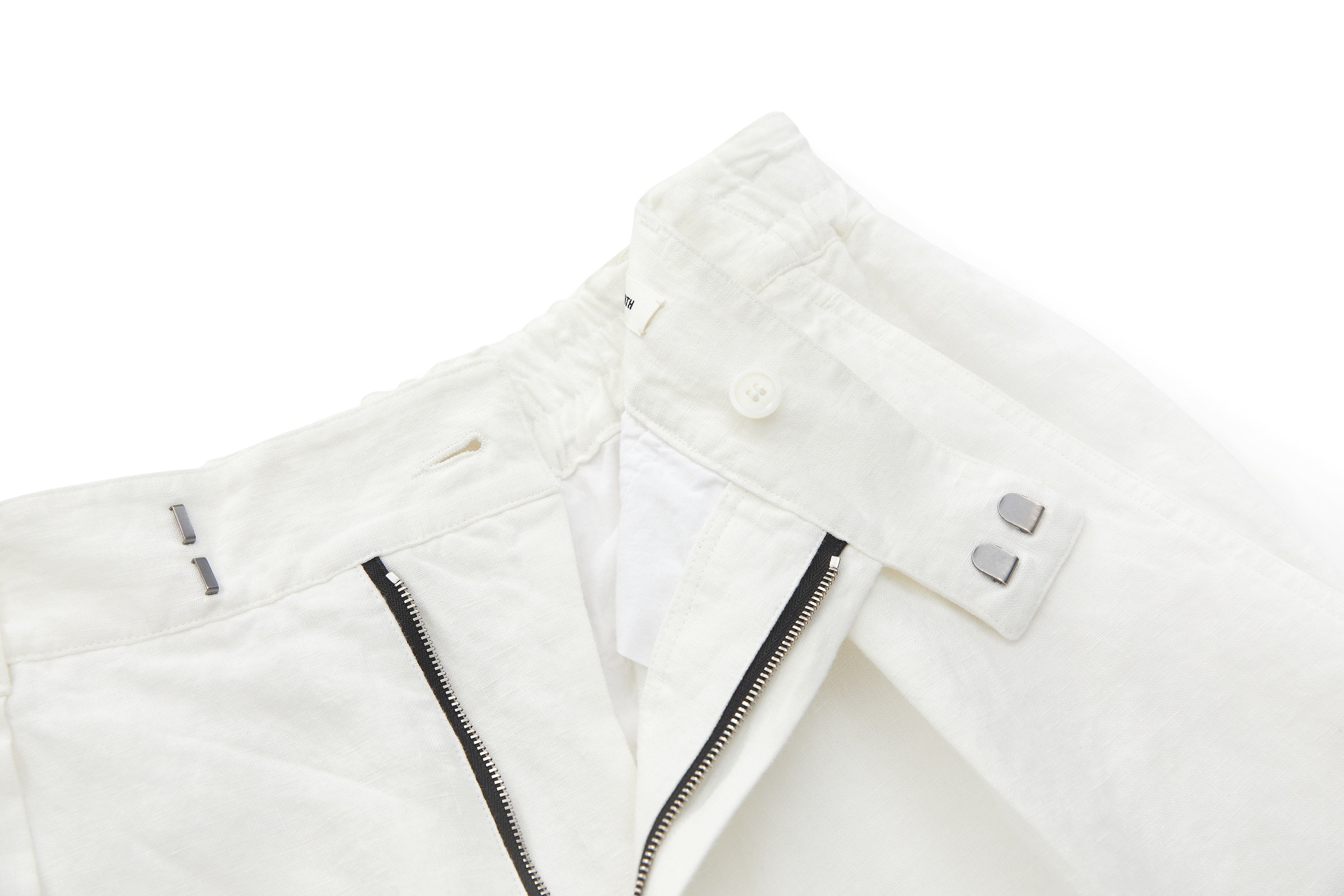 Bermuda Linen Shorts White
