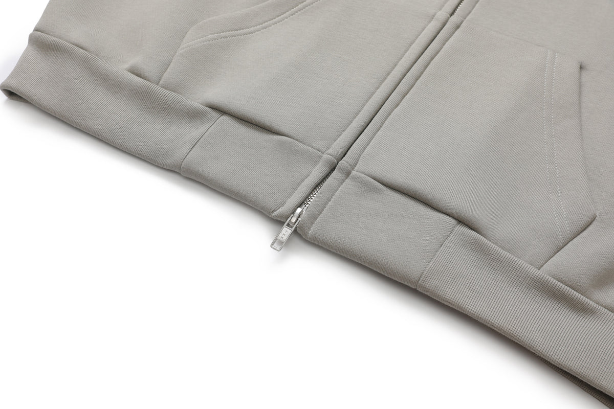 Zip-Up Hoodie Grey – product image 7