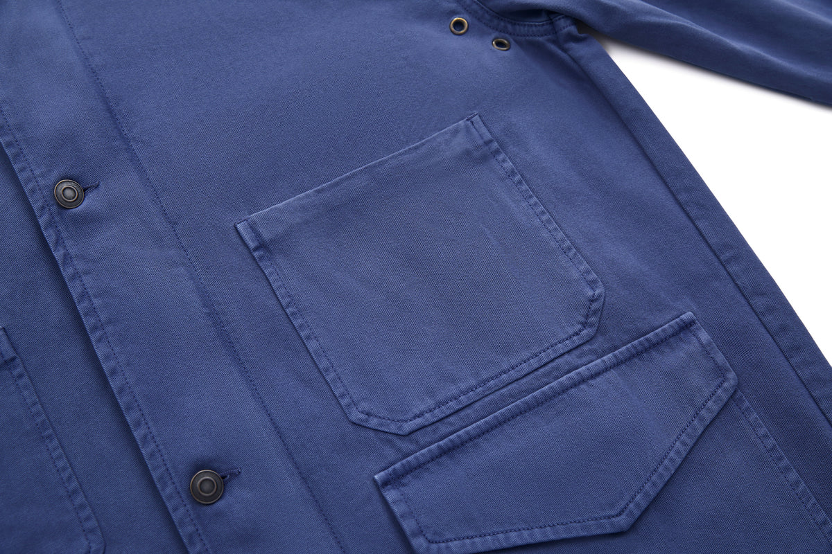French Workwear Jacket Celtic Blue – product image 7