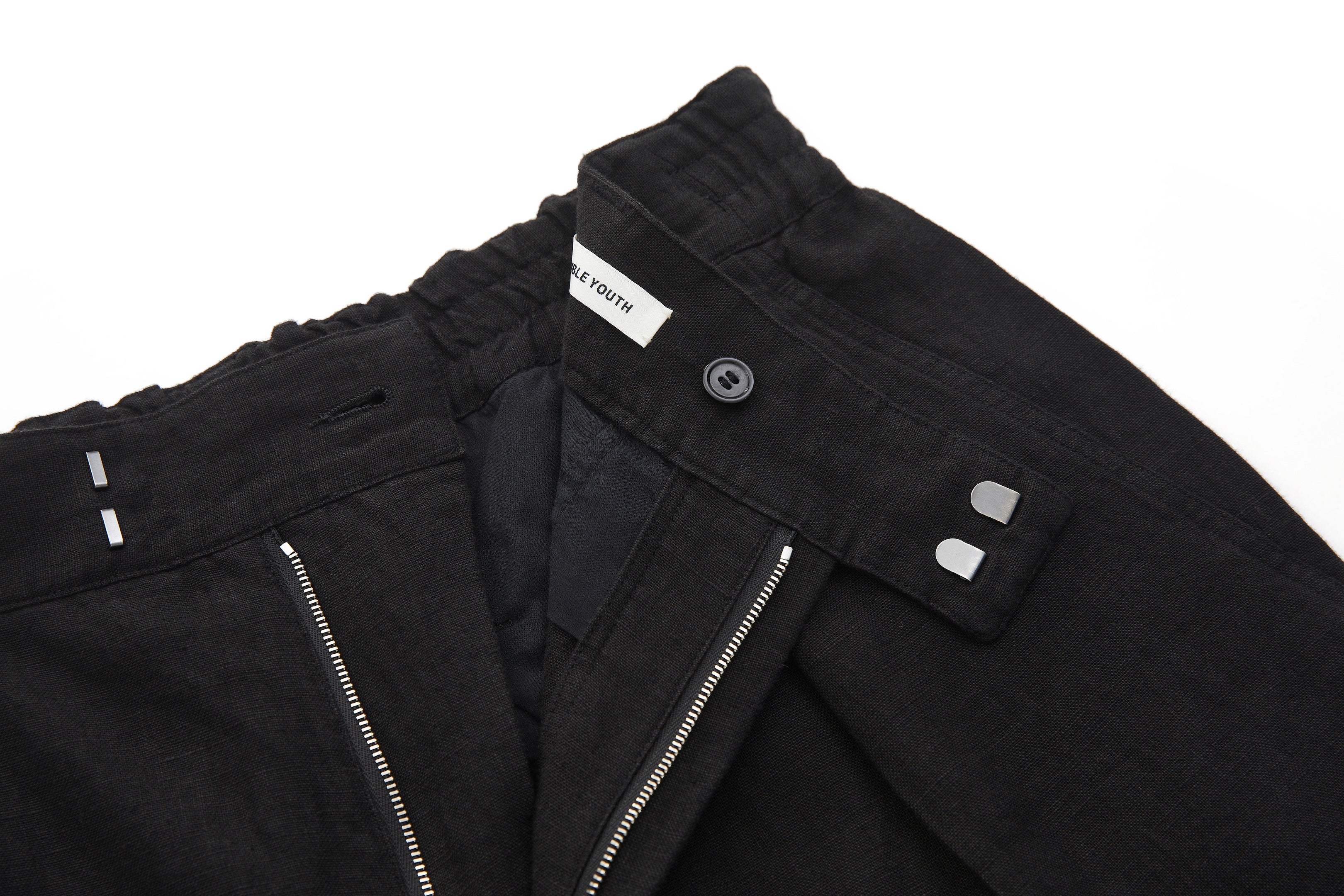 Bermuda Linen Shorts Black