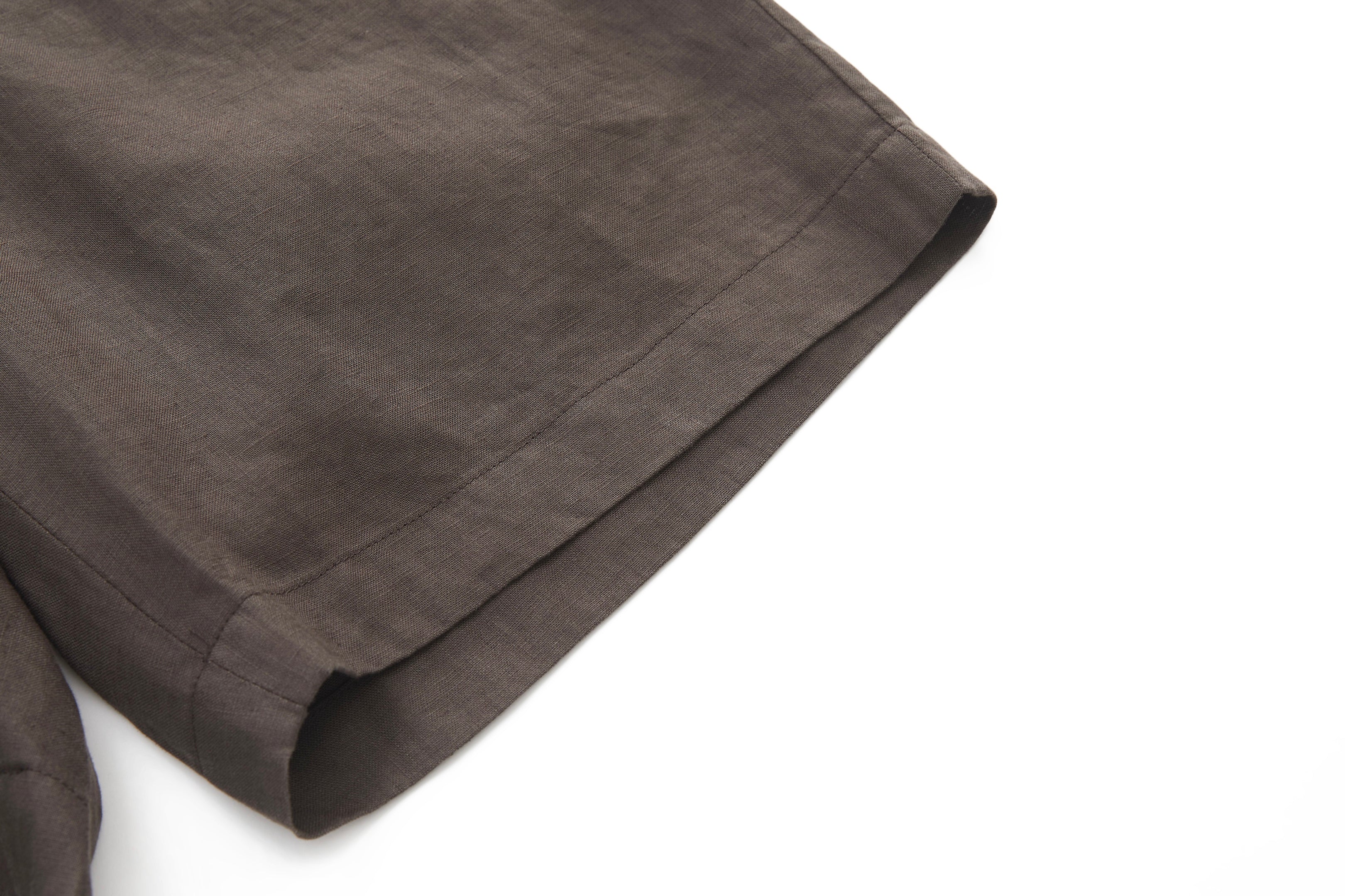 Linen Shorts Brown