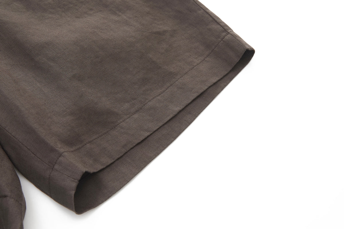 Linen Shorts Brown – product image 7