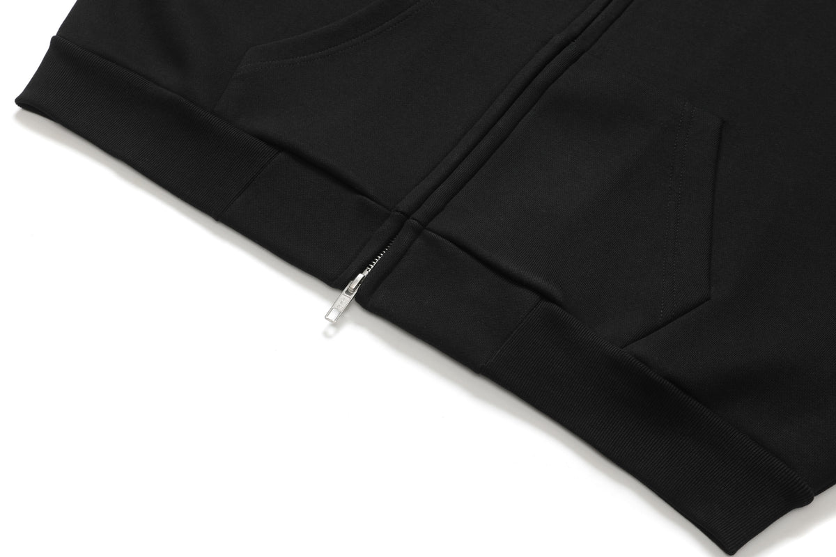 Zip-Up Hoodie Black – product image 7