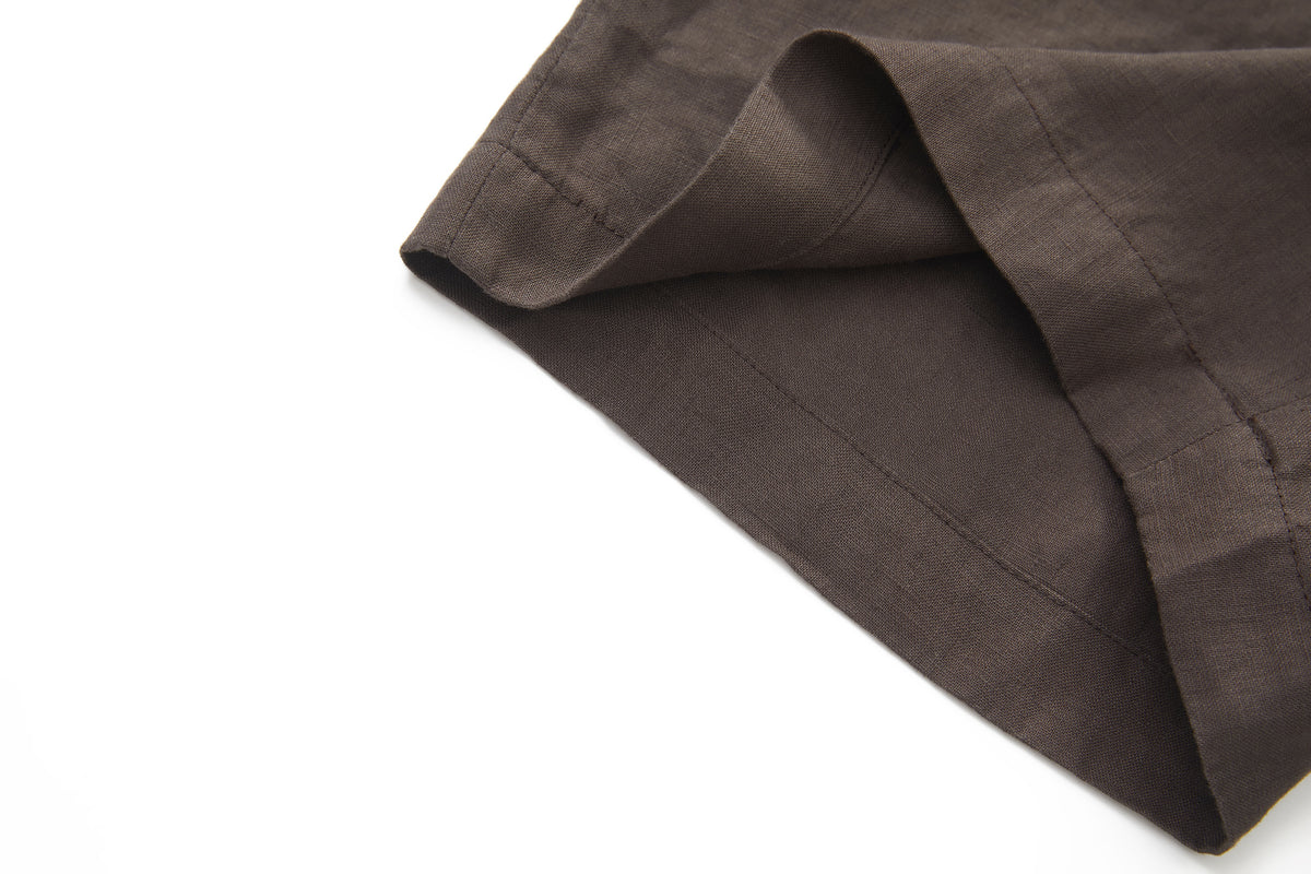 Linen Shorts Brown – product image 8