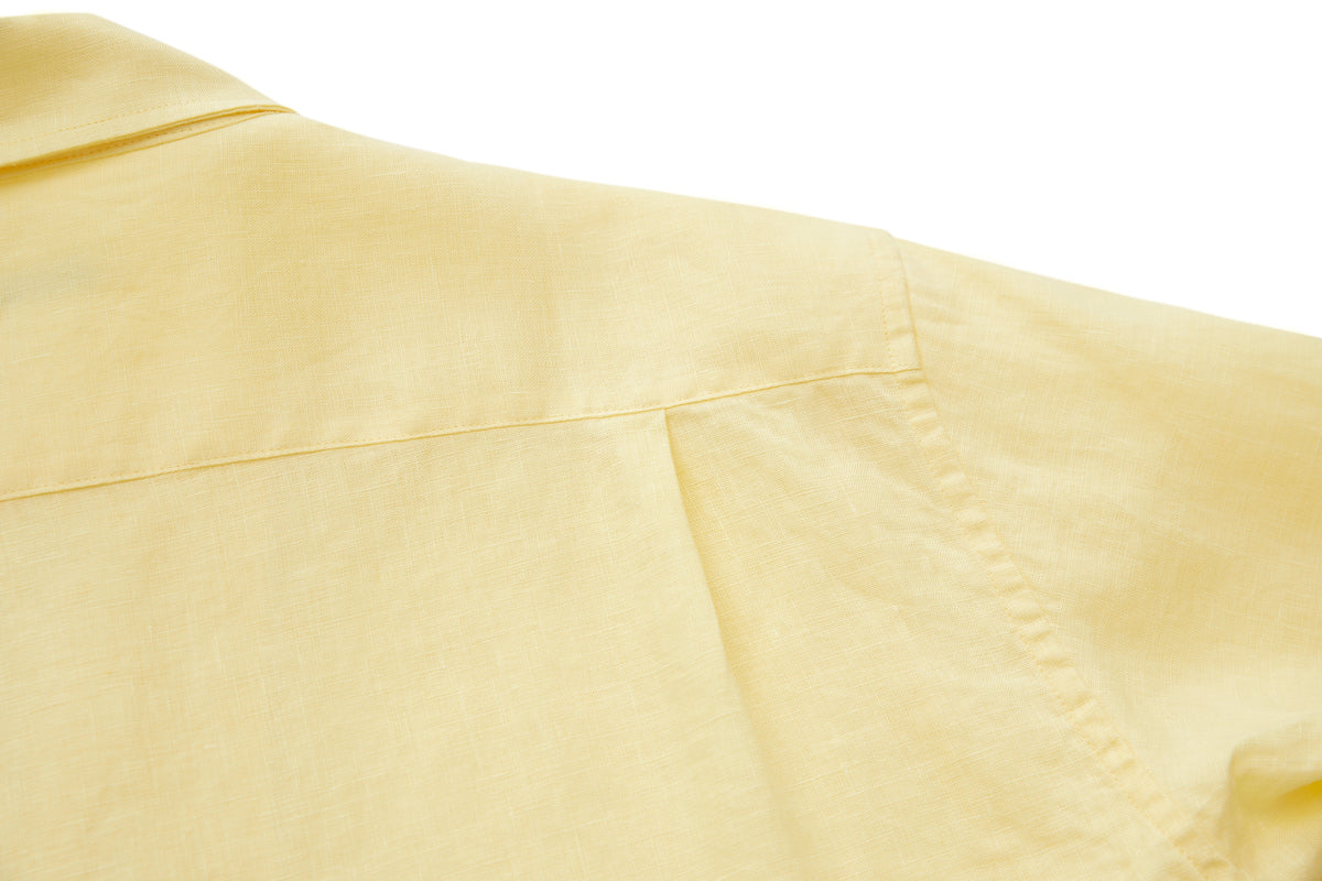 Linen Shirt Yellow – product image 8