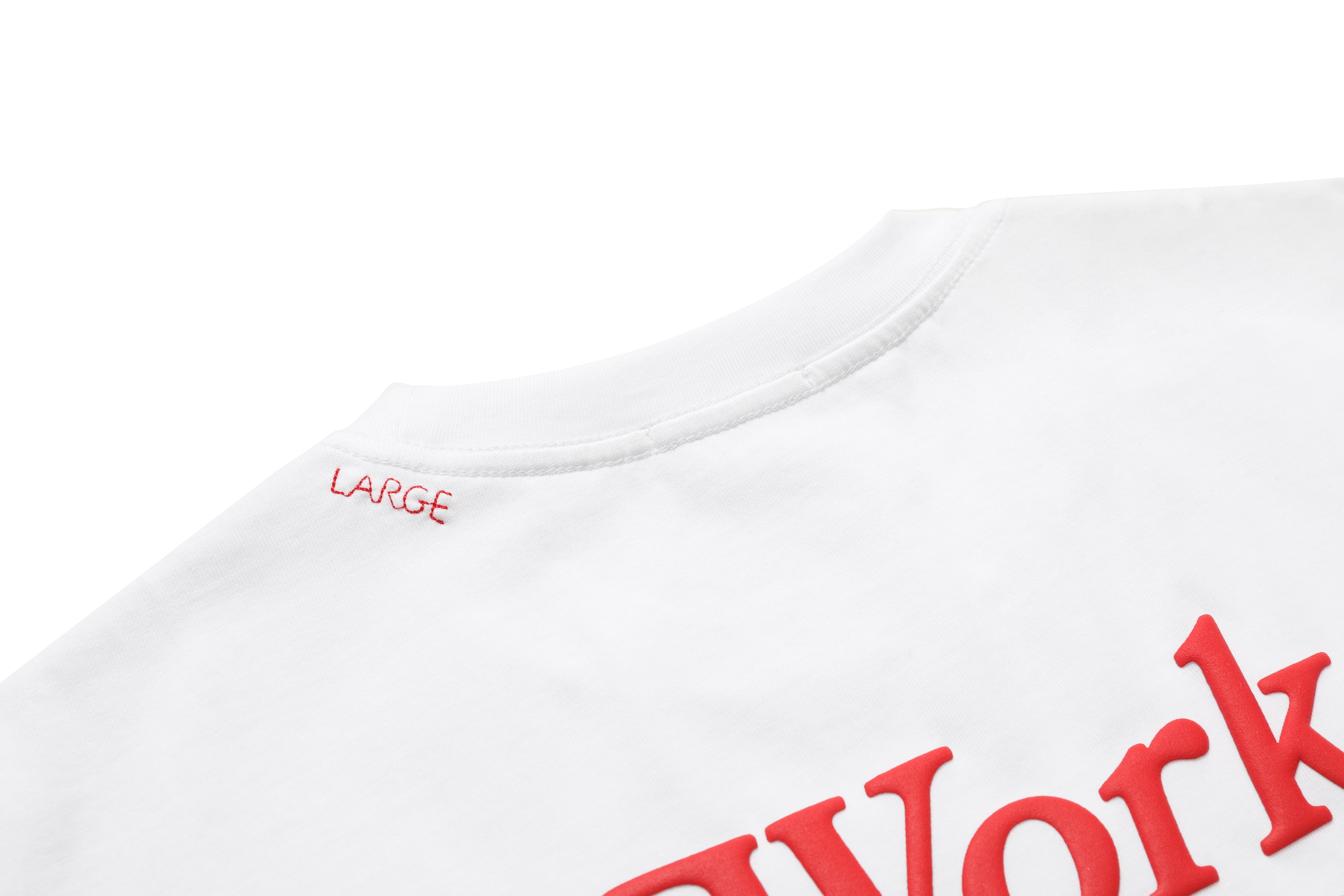 Work Hard Stay Humble Tee White/Red