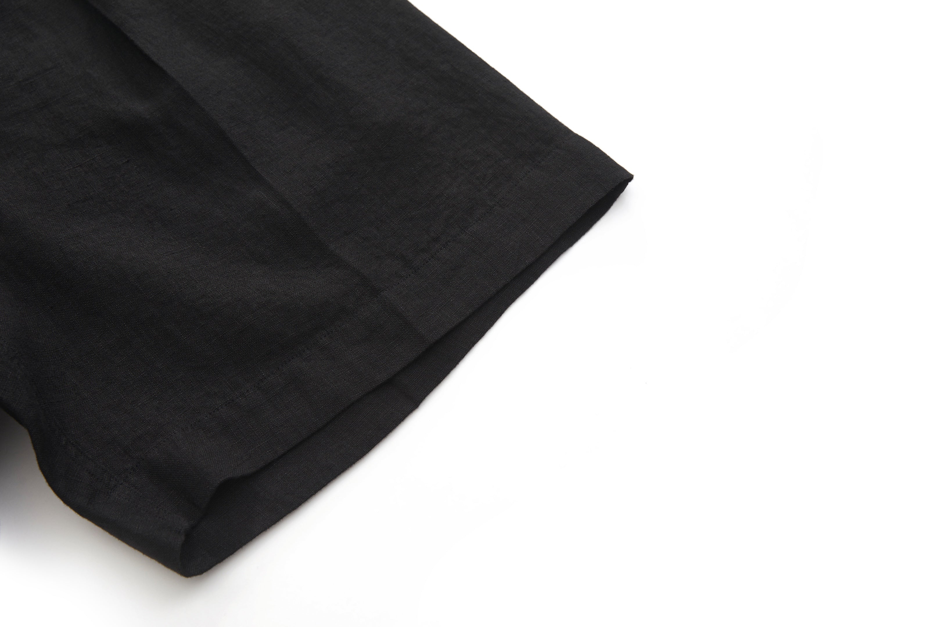 Bermuda Linen Shorts Black
