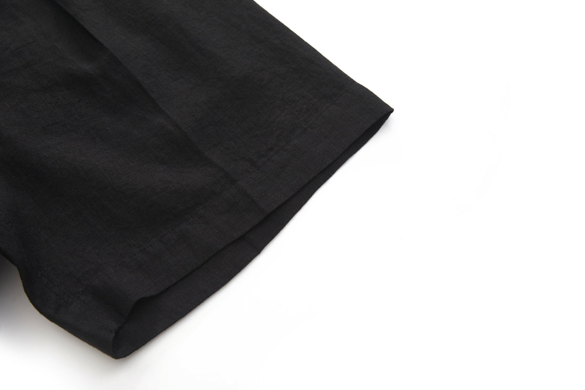 Bermuda Linen Shorts Black – product image 8