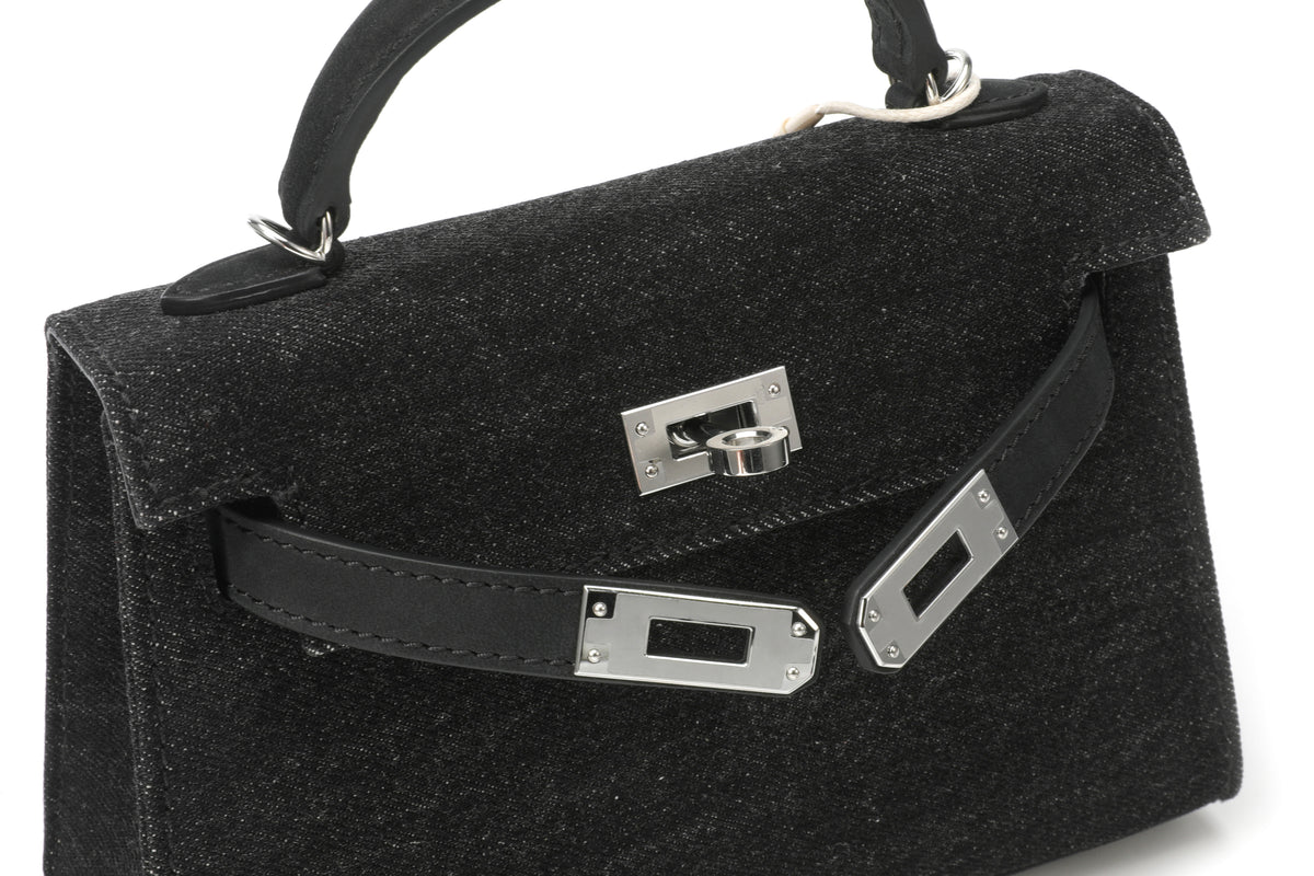Shoulder Bag Mini Denim Black – product image 6