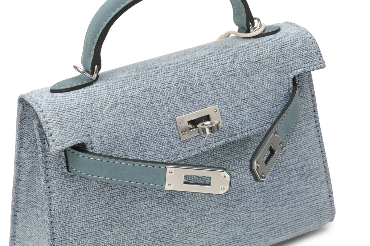 Shoulder Bag Mini Denim Blue – product image 6