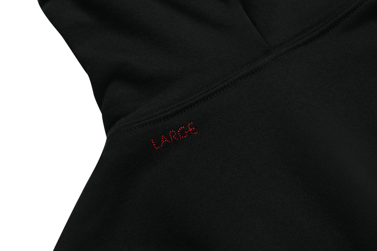 Work Hard Stay Humble Zip-Up Hoodie Black – product image 8