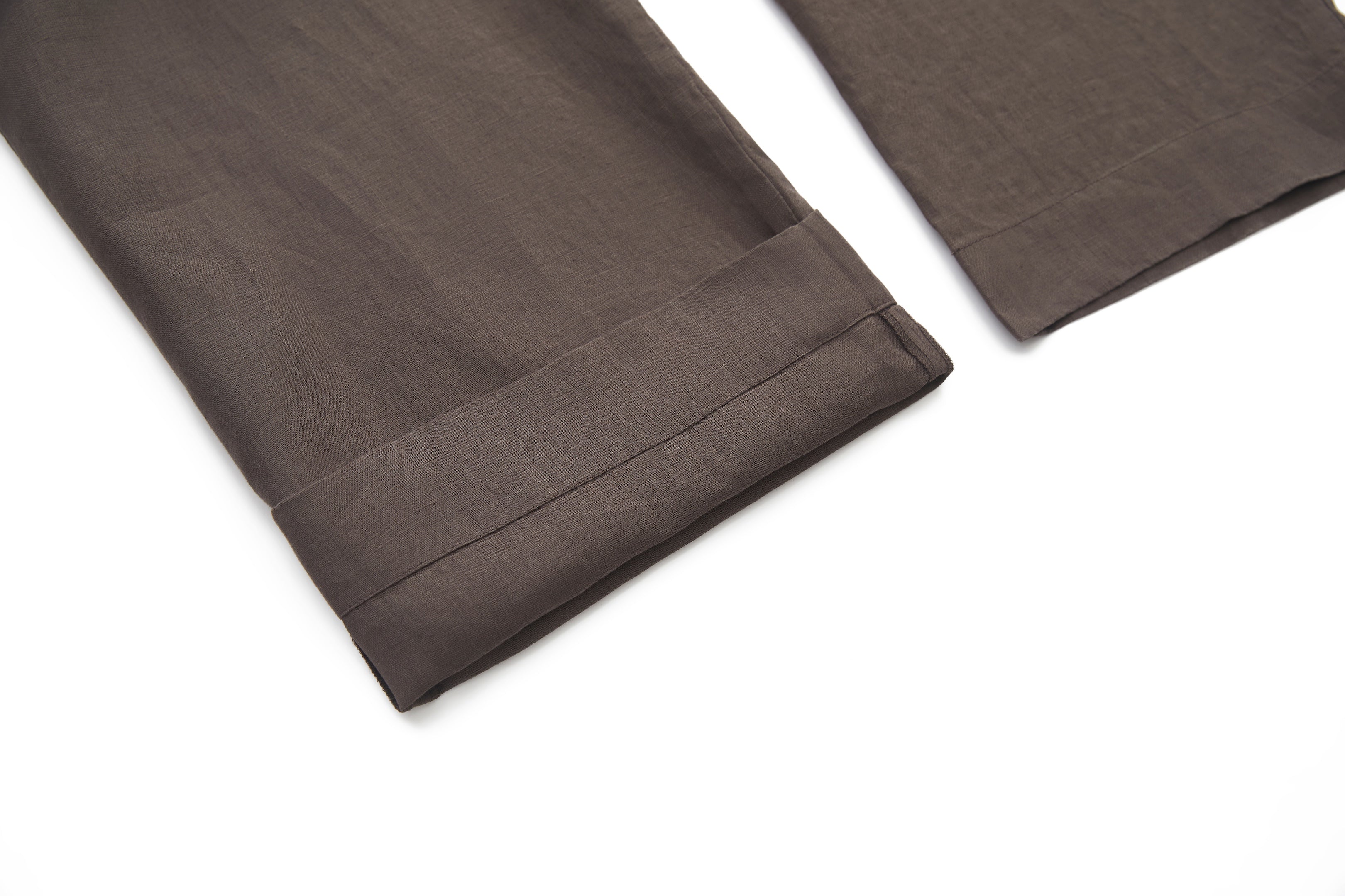Linen Pants Brown