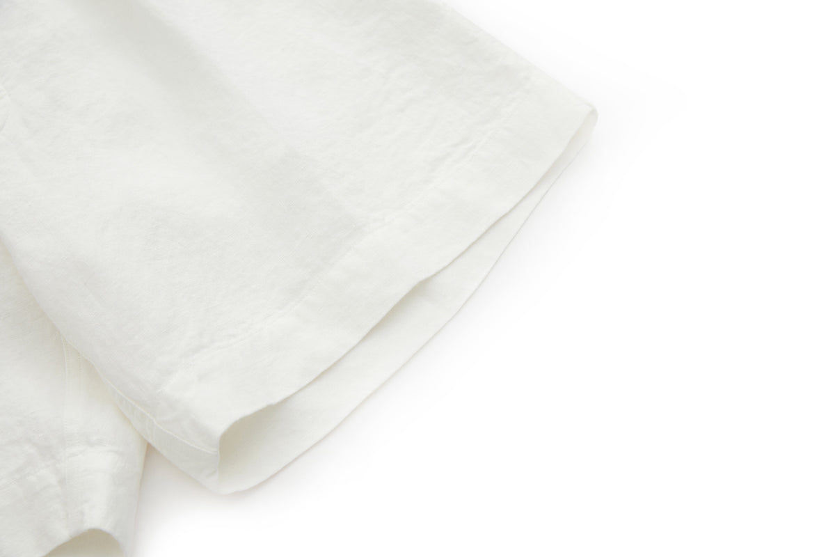 Bermuda Linen Shorts White – product image 8