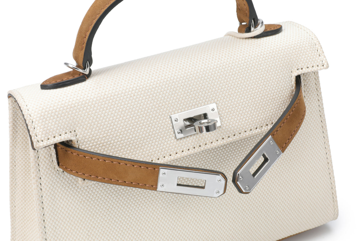 Shoulder Bag Mini White/Brown – product image 5