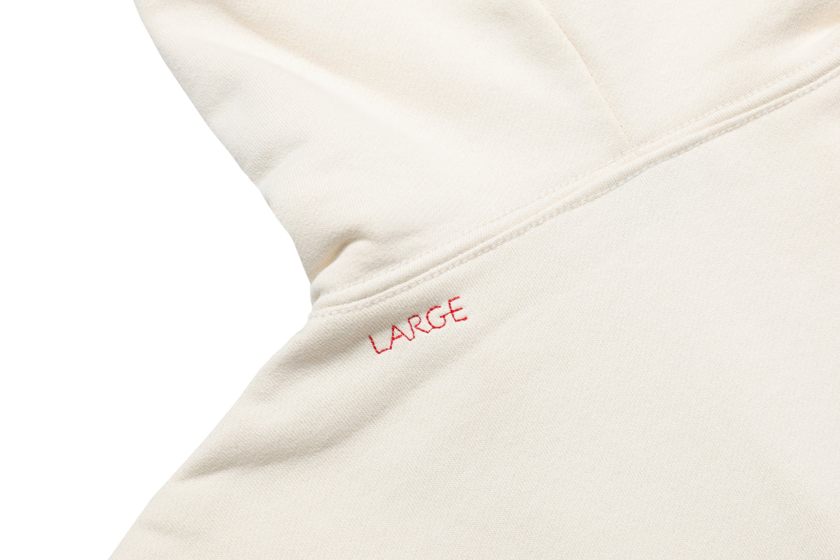 Work Hard Stay Humble Zip-Up Hoodie Egg Shell – product image 8