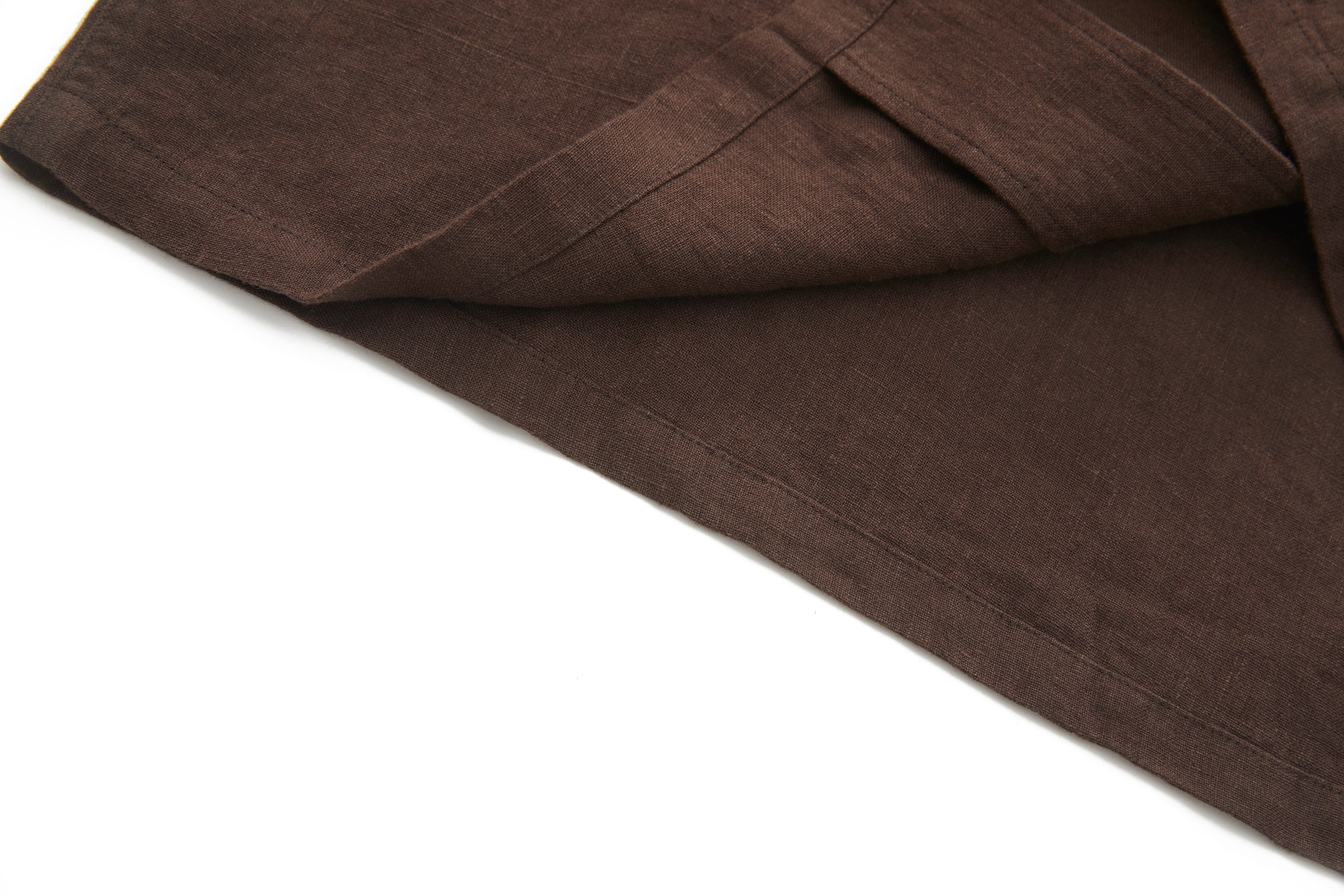 Boxy Short-Sleeve Shirt Brown