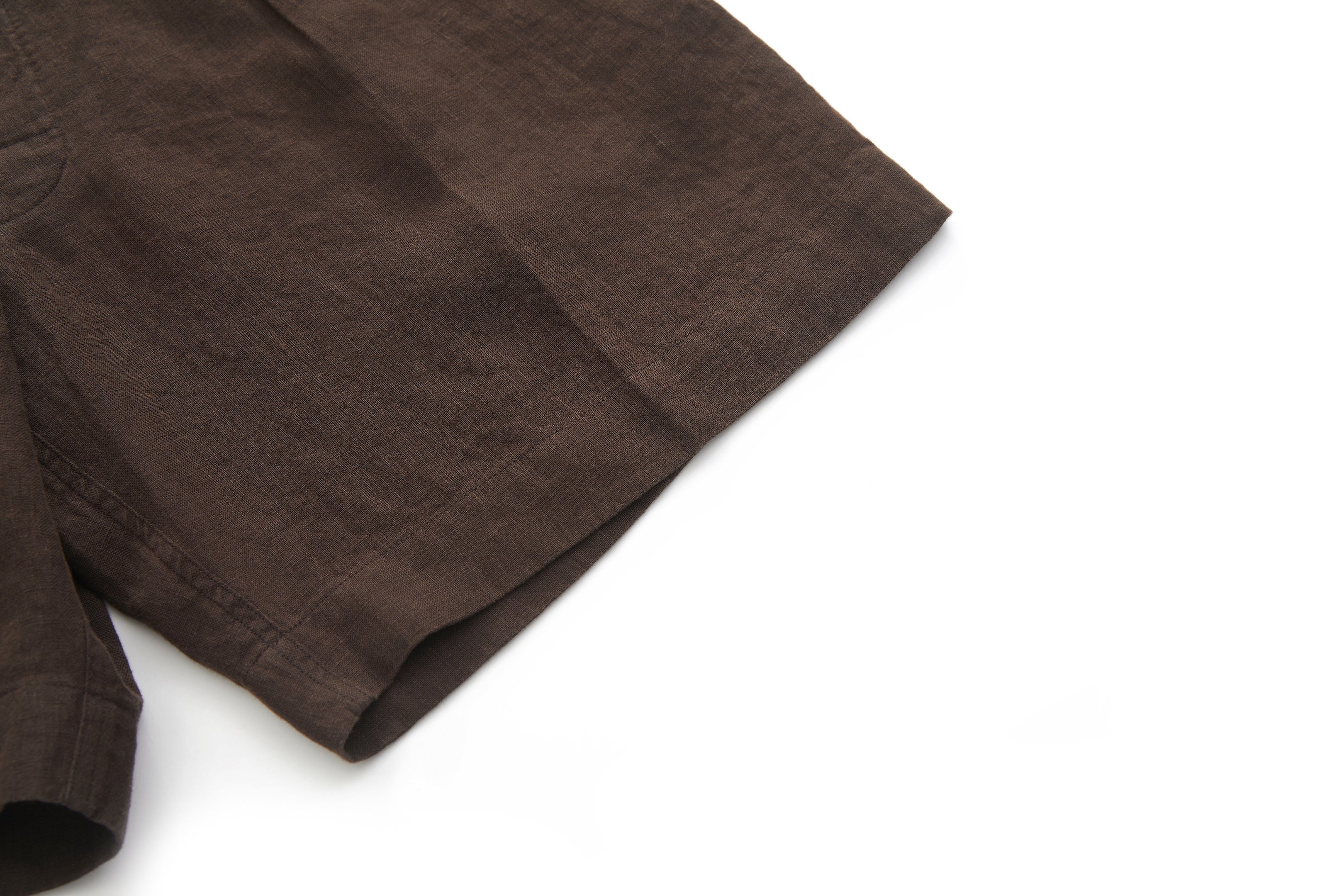 Bermuda Linen Shorts Brown