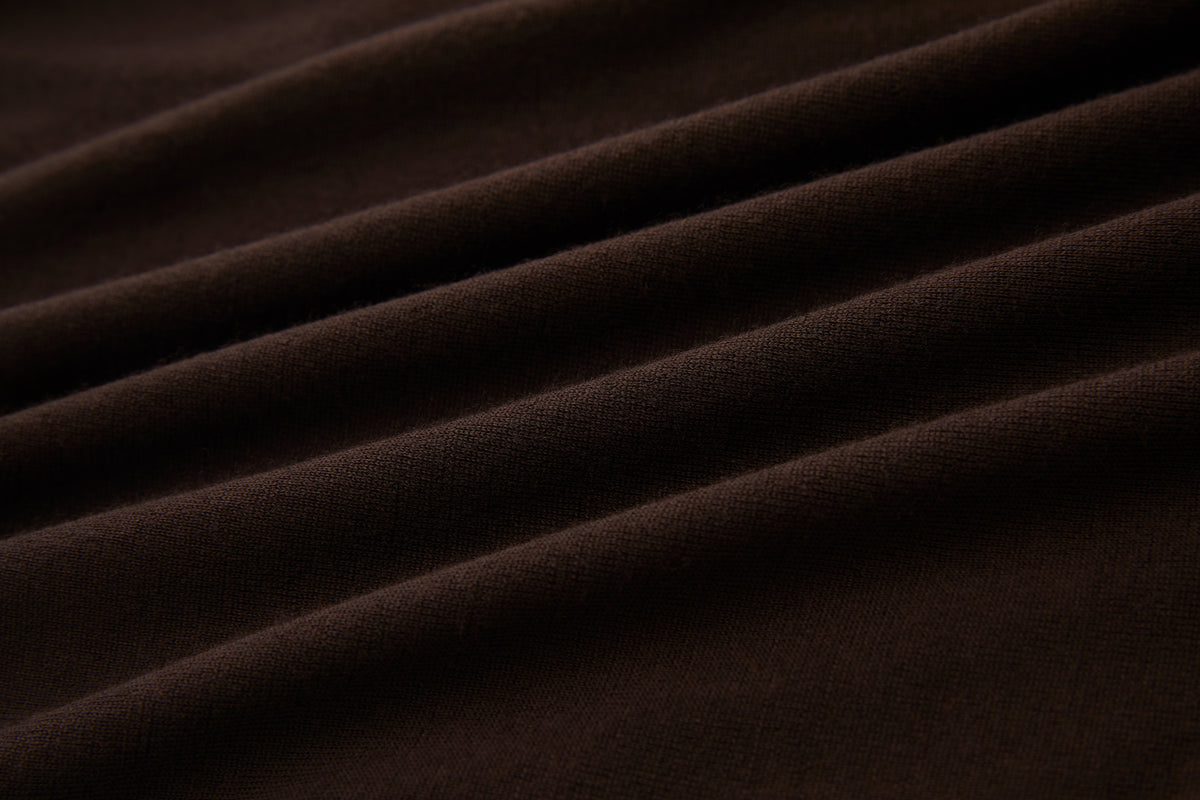 Wool T-Shirt Brown (Garter Stitch) – product image 9