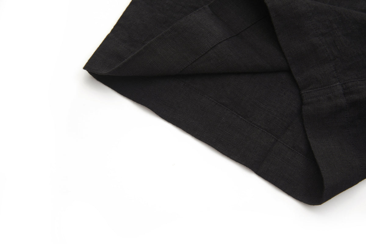 Bermuda Linen Shorts Black – product image 9