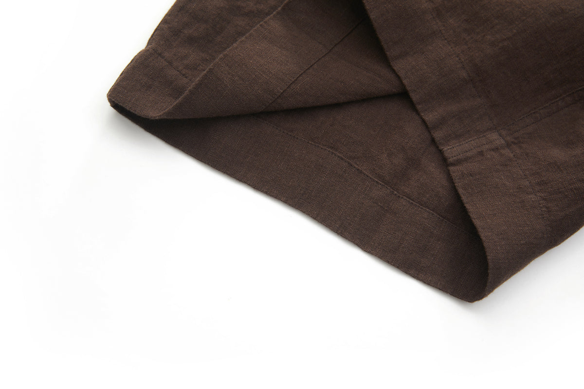Bermuda Linen Shorts Brown – product image 9