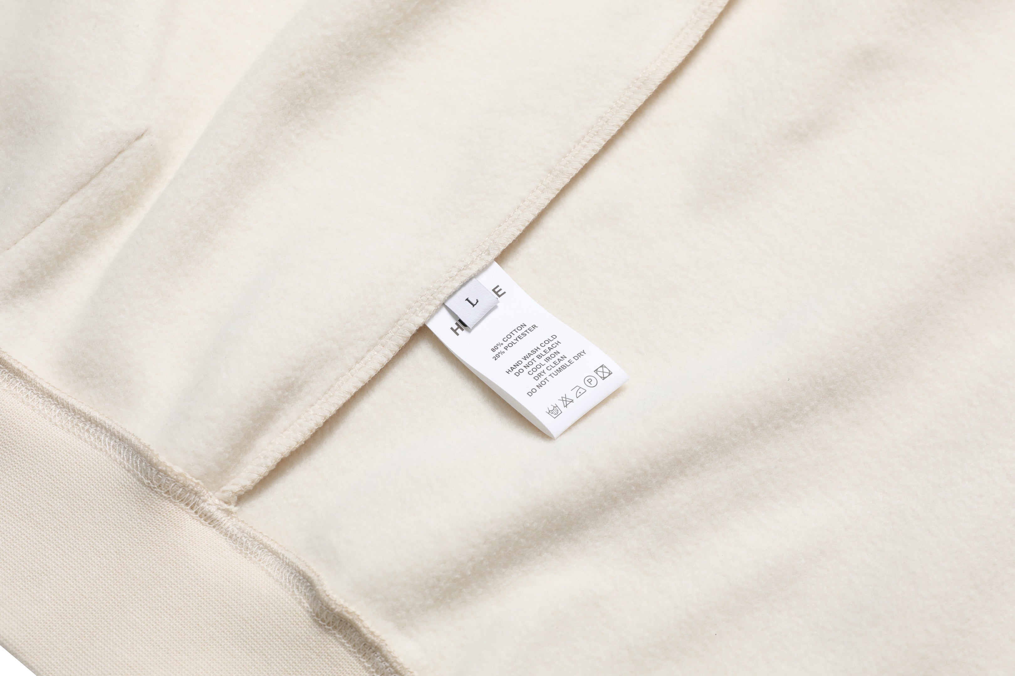 Work Hard Stay Humble Zip-Up Hoodie Egg Shell