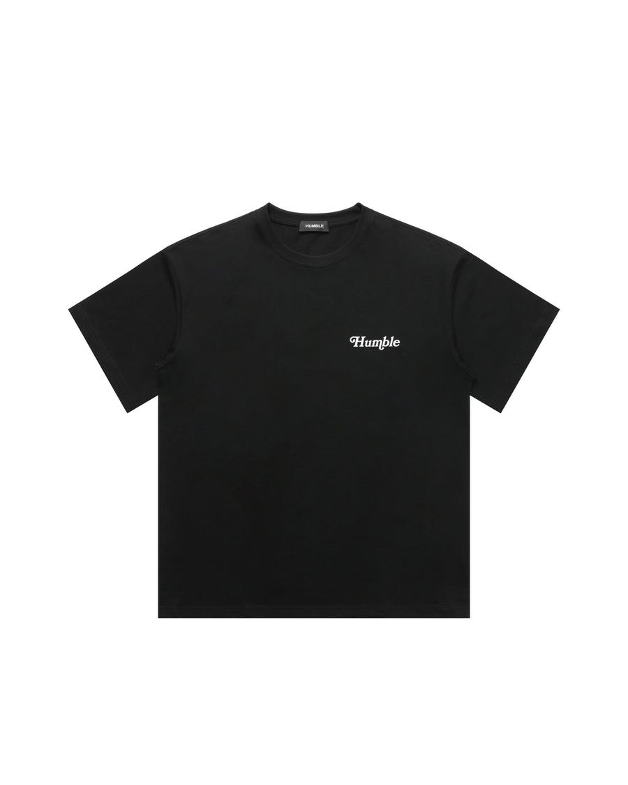 Work Hard Stay Humble Tee Black/White