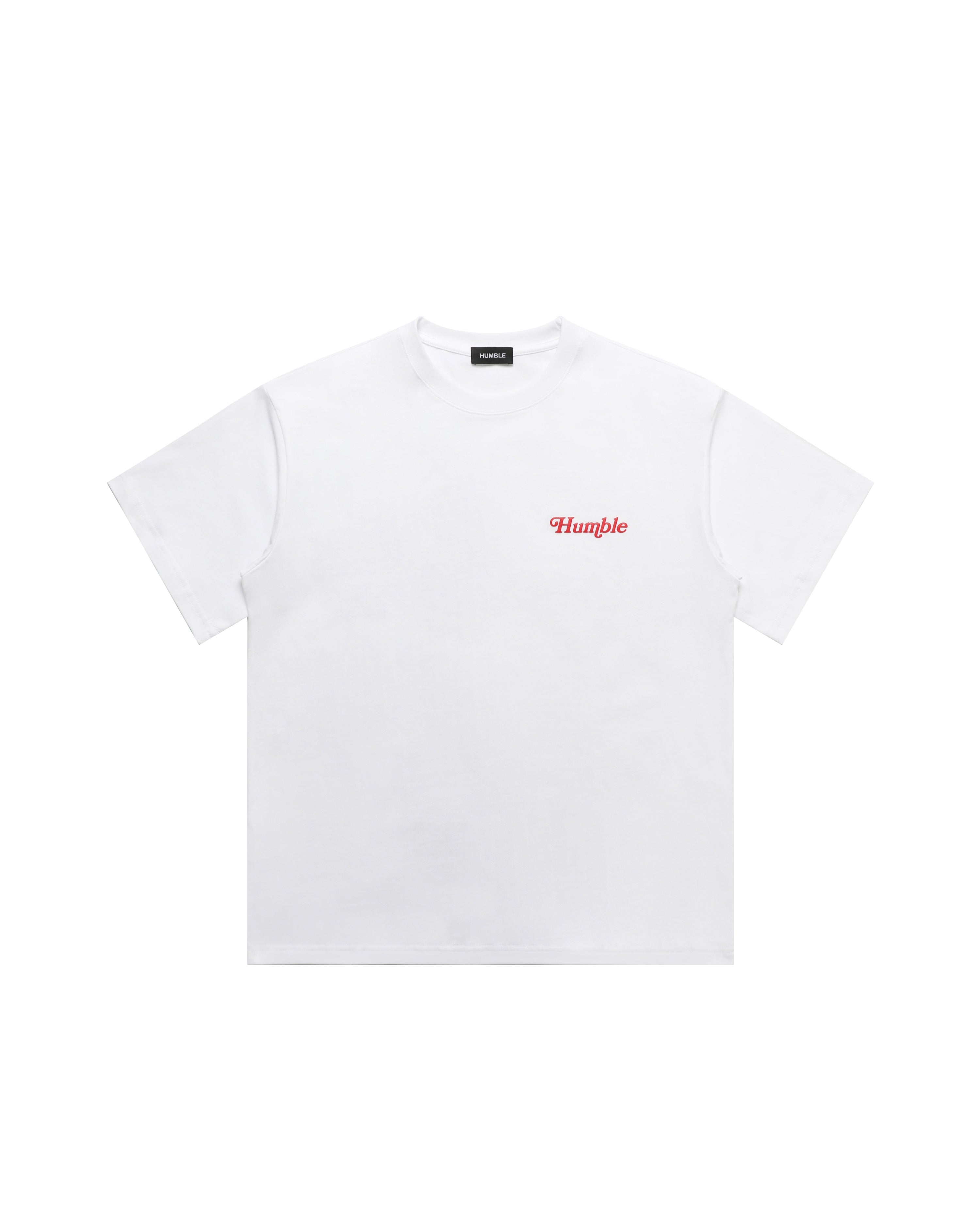 Work Hard Stay Humble Tee White/Red